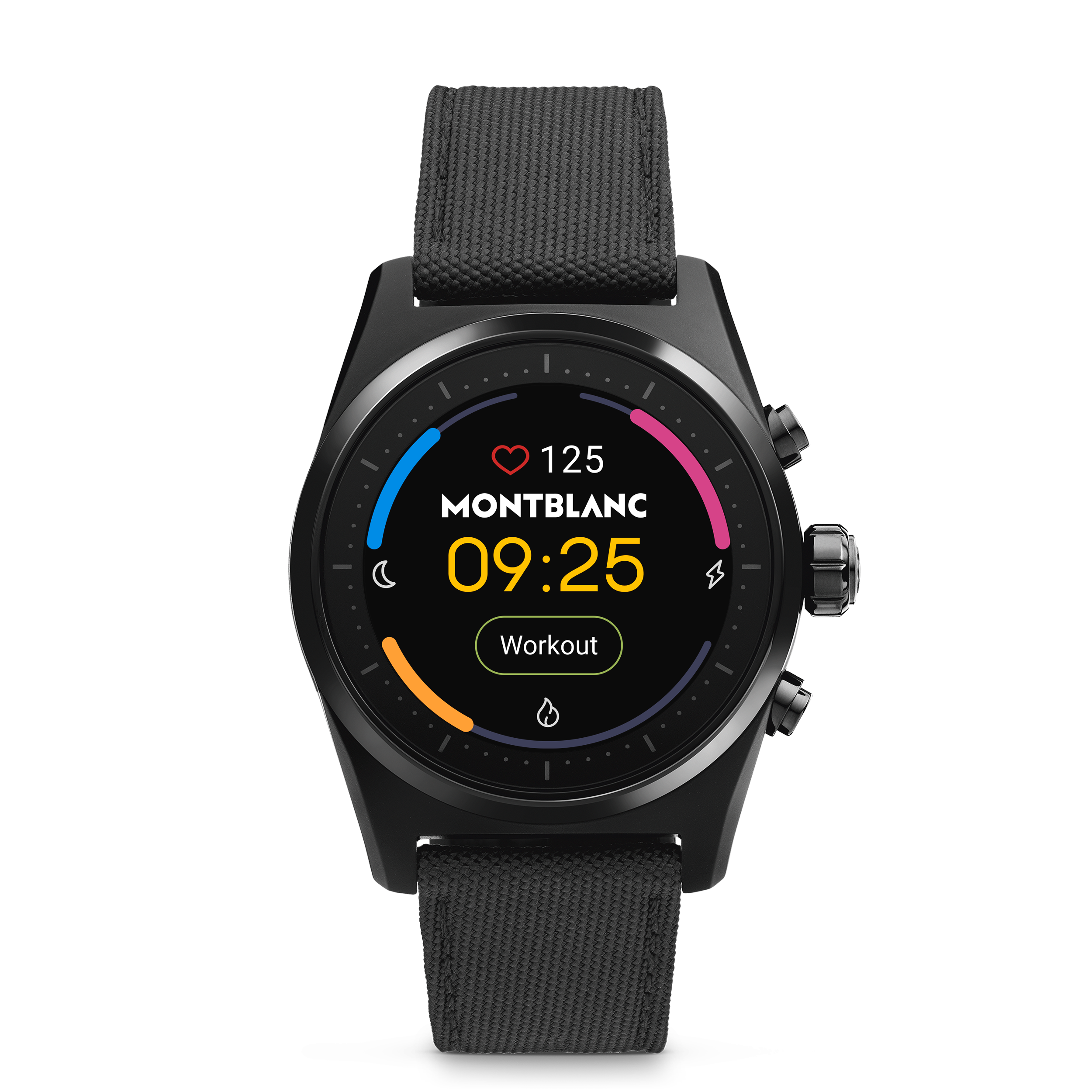Montblanc Summit Lite Smartwatch - Black with Fabric Strap, image 1