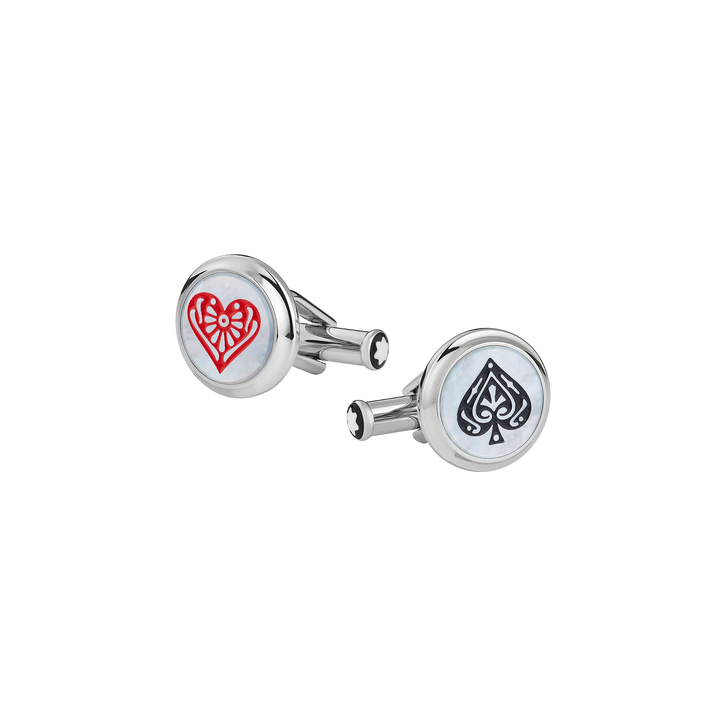 Meisterstück Tribute to the Book Around the World in 80 Days Spade & Heart Cufflinks, image 1