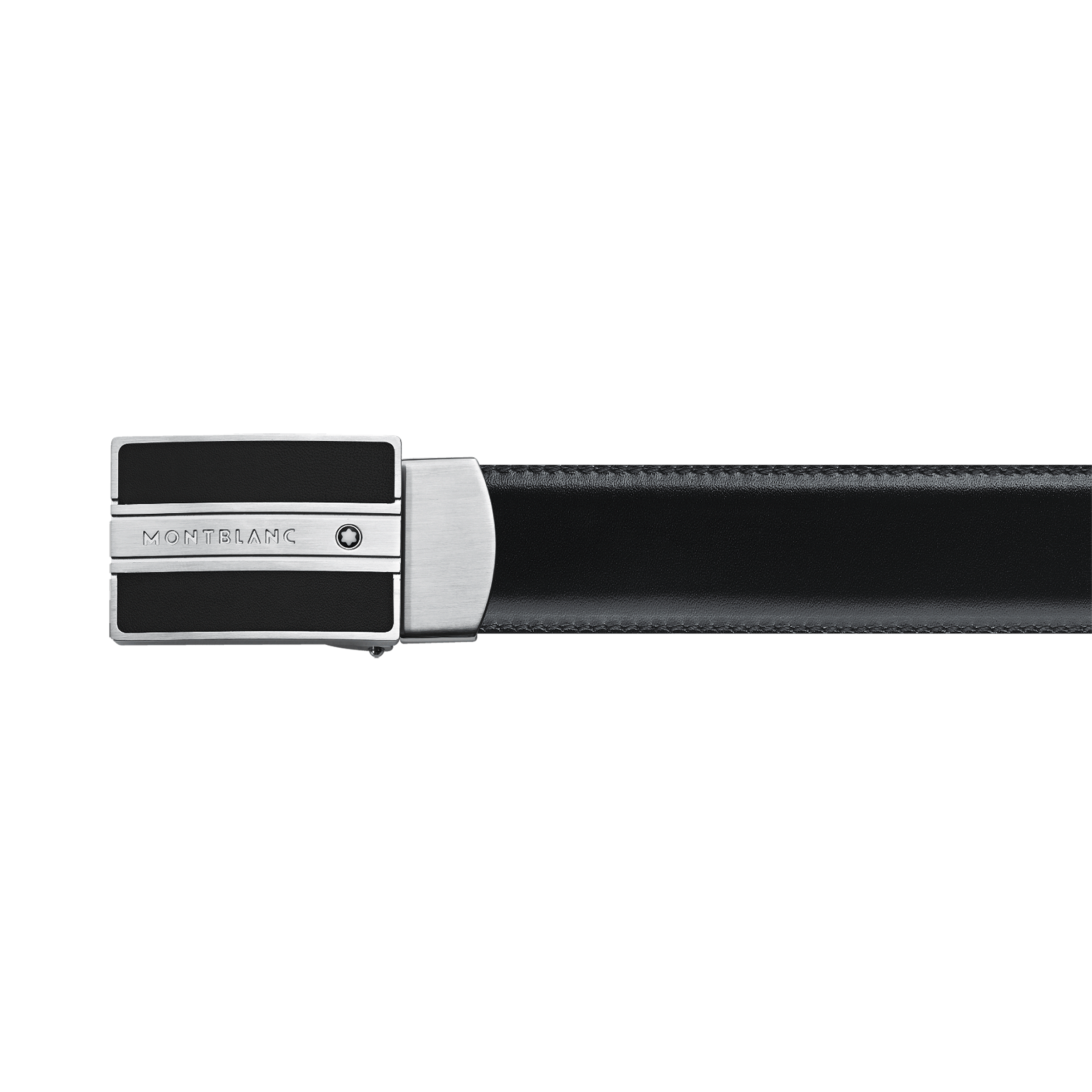 Black/brown 30 mm reversible leather belt, image 1