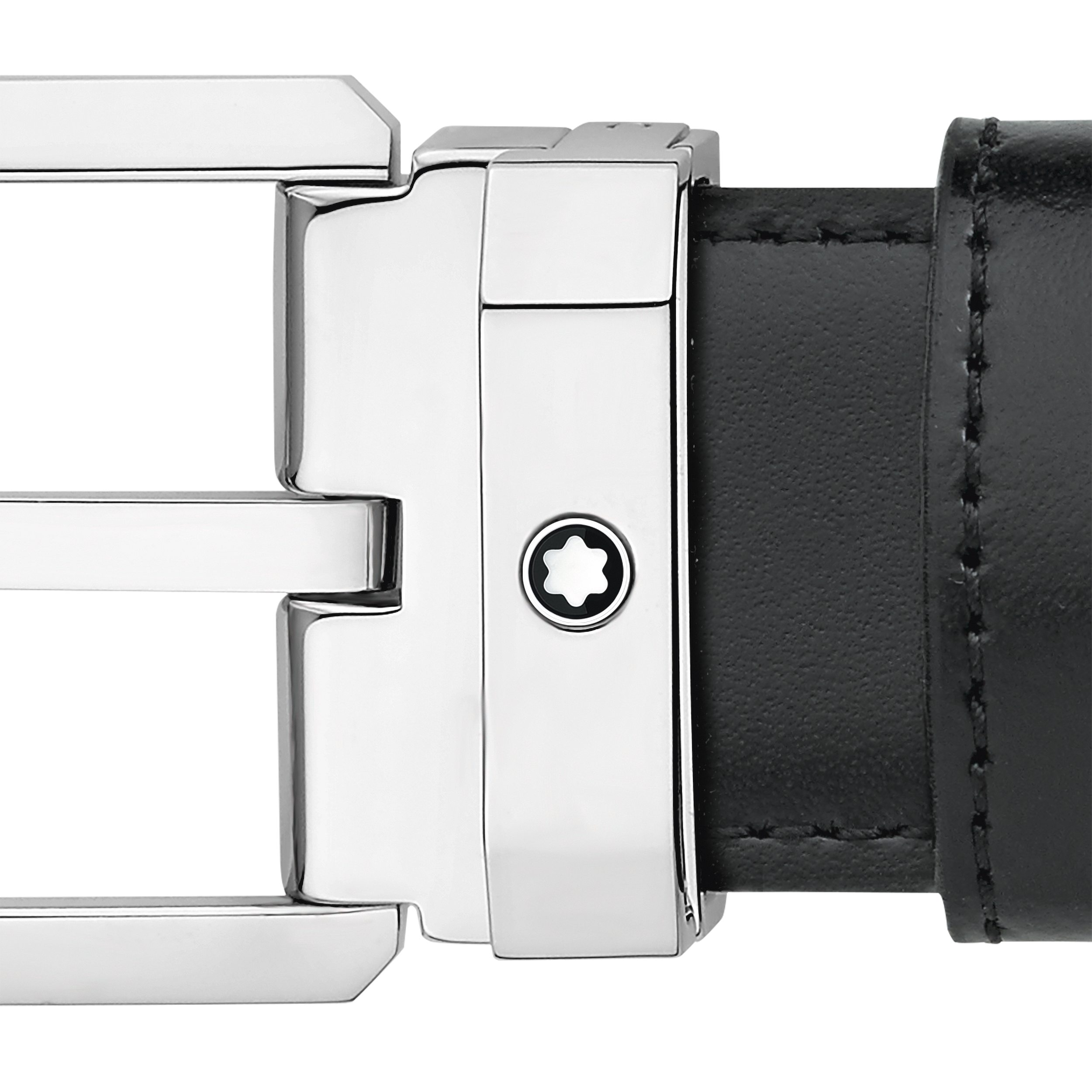 Black/brown 30 mm reversible leather belt, image 2