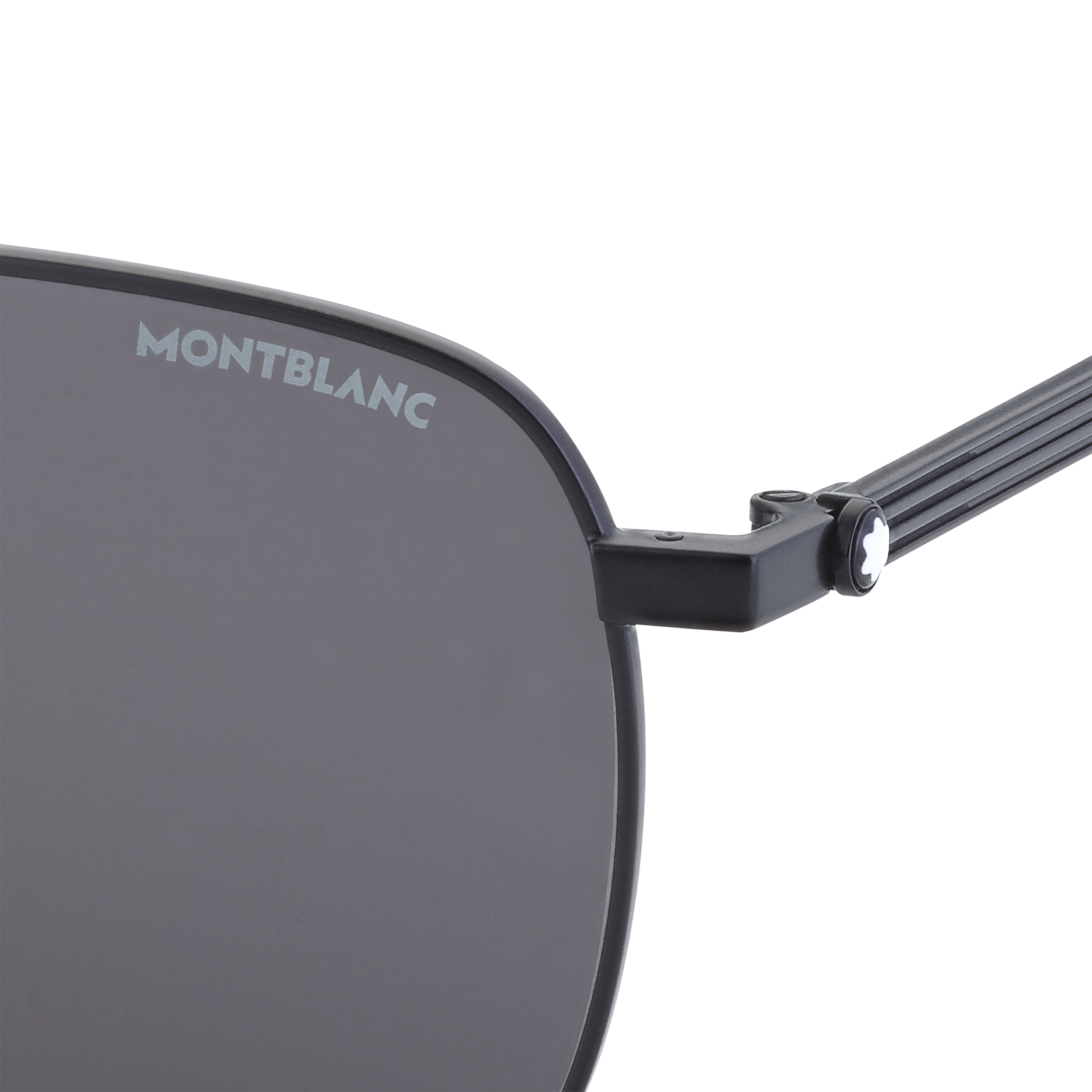 Rectangular Black Metal Frame Sunglasses, image 2