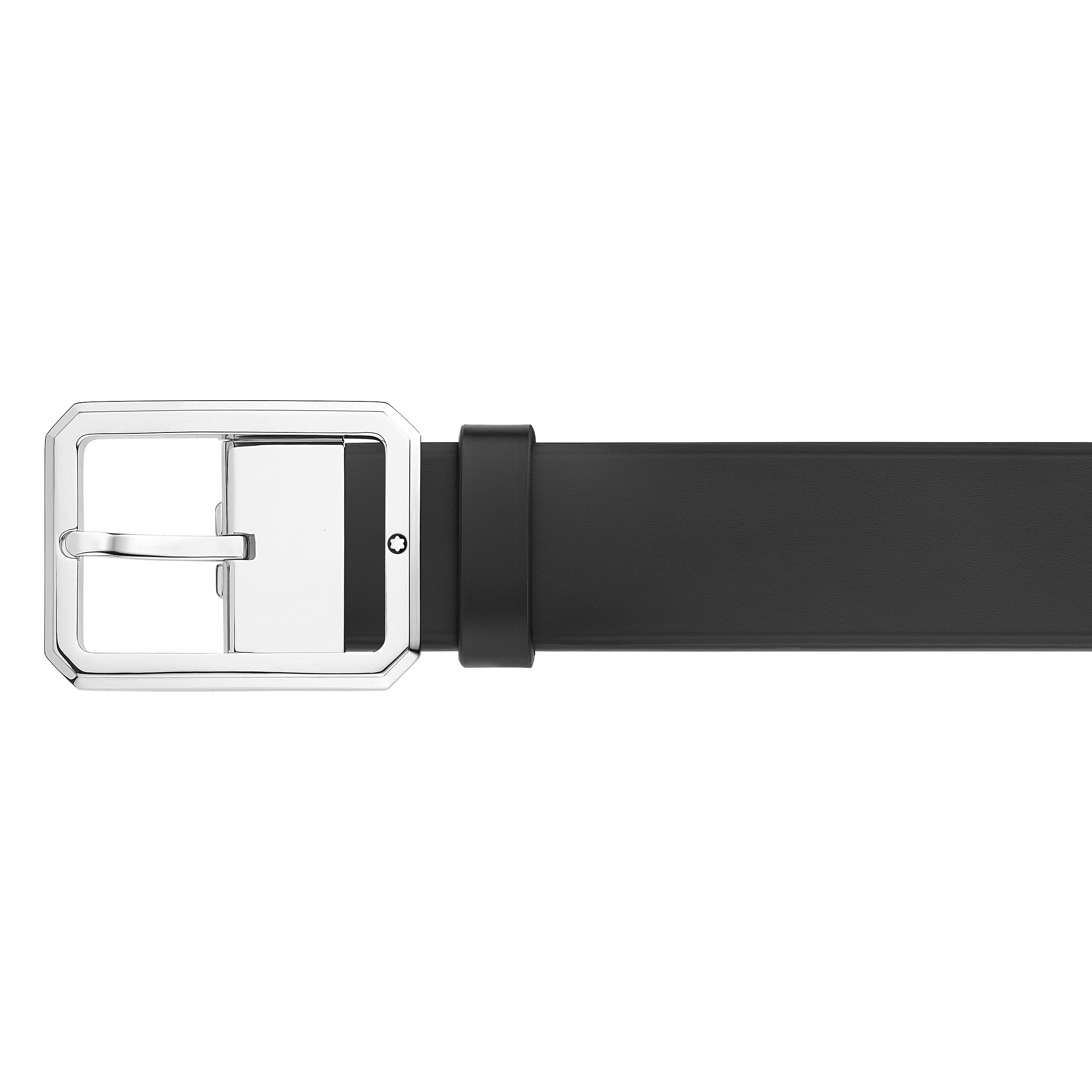 Blue/black 35 mm reversible leather belt, image 1