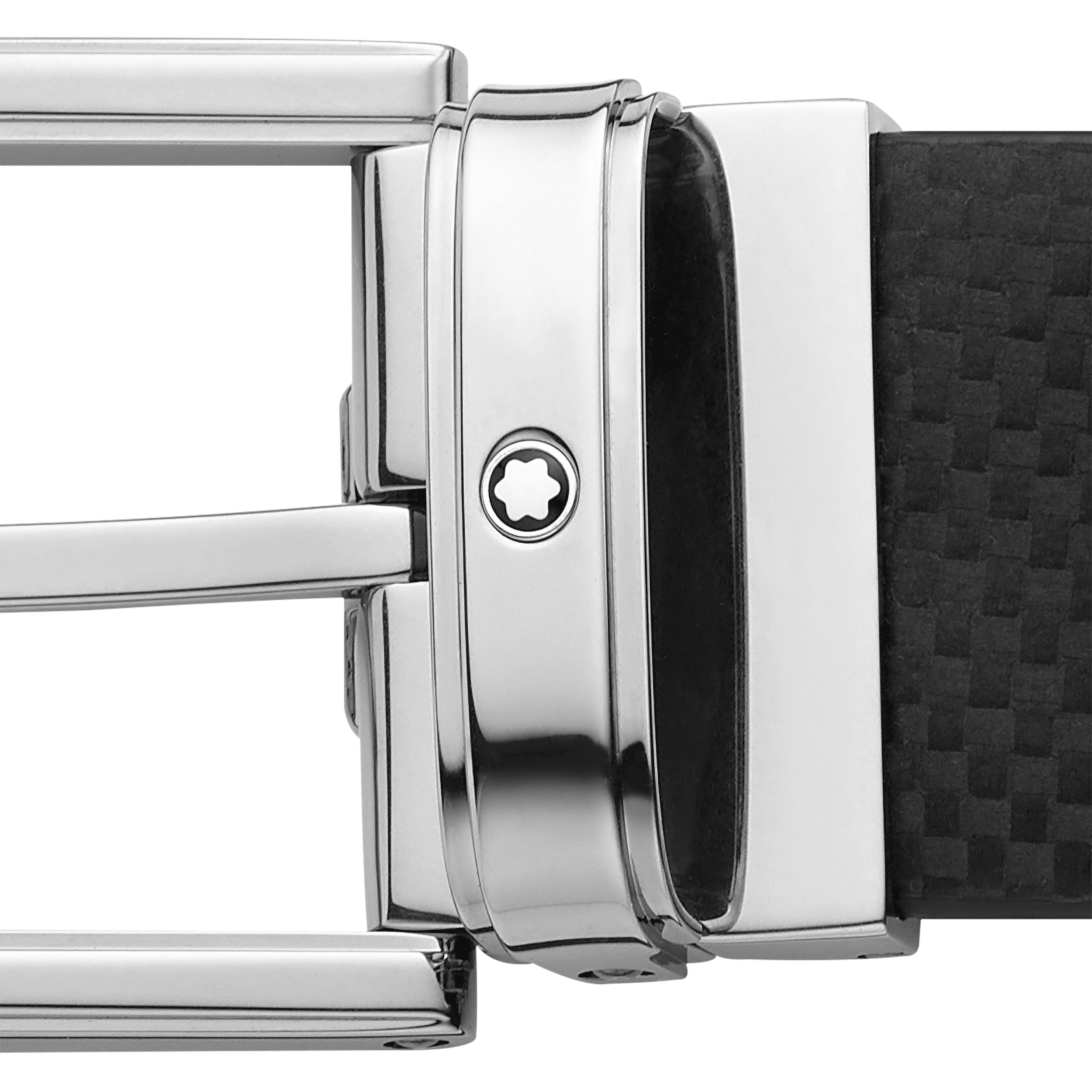 Black 35 mm leather belt, image 3