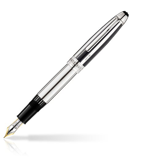 Meisterstück Solitaire Silver Fibre Guilloché Fountain Pen, image 1