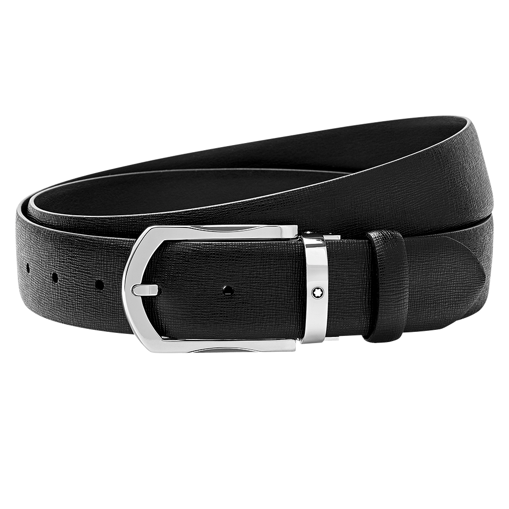 Black/brown reversible cut-to-size casual belt, image 2