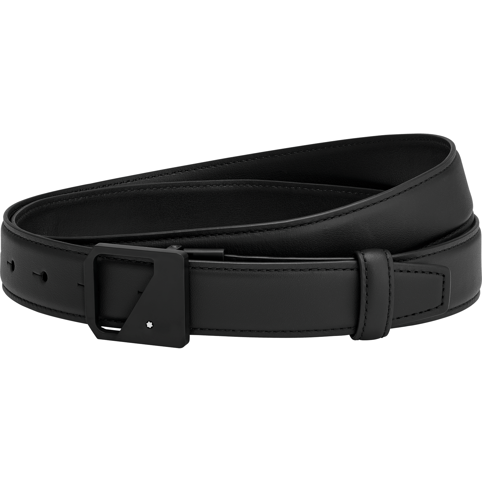 Black cut-to-size casual belt, image 1