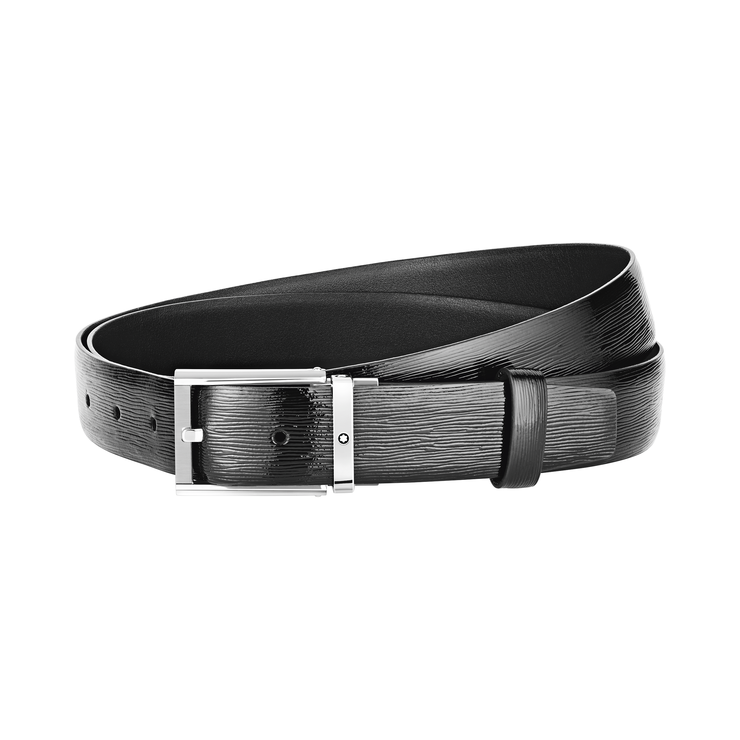 Rectangular Shiny&Matt Palladium finish Pin Buckle Belt, image 3