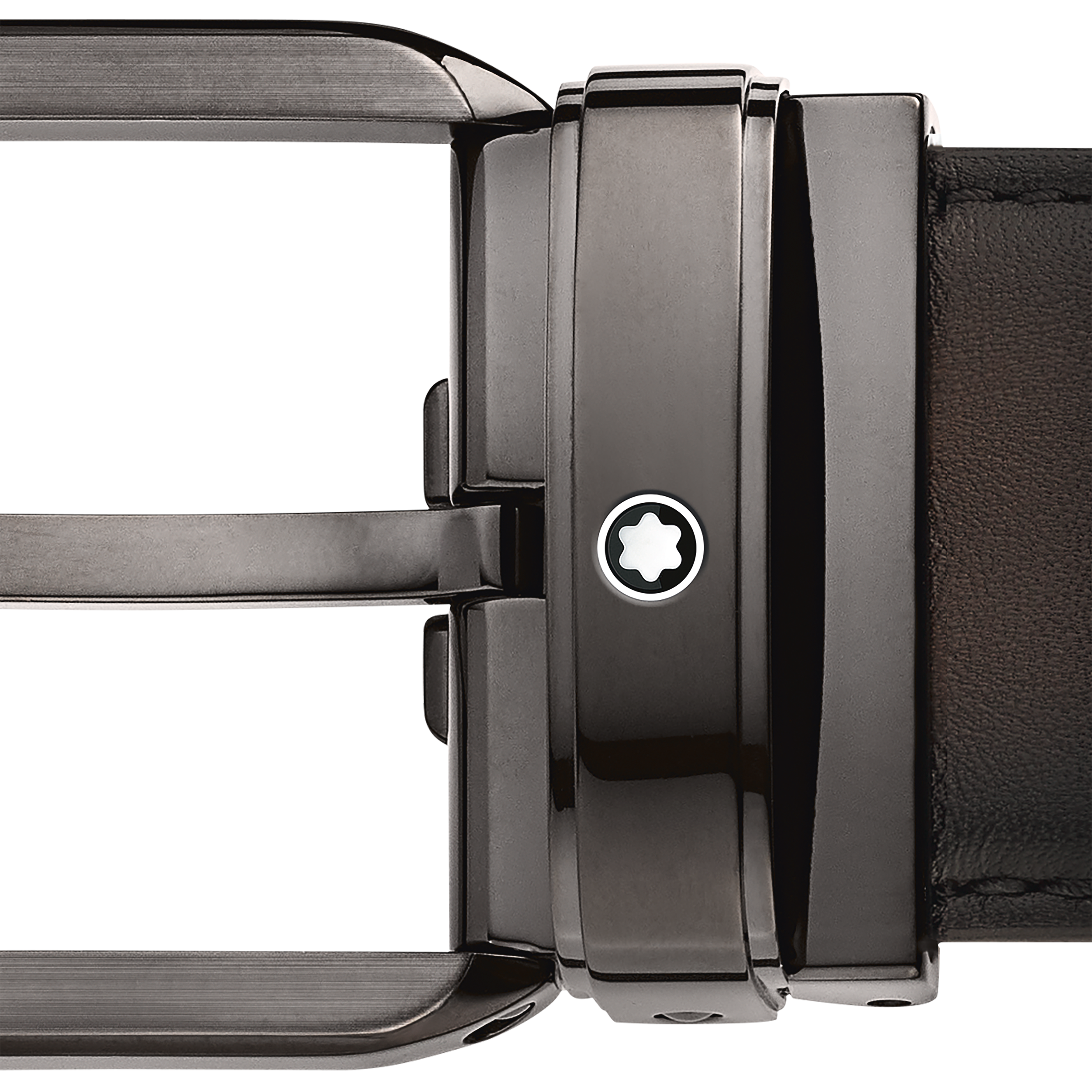 Shaded brown 35 mm leather belt, image 4