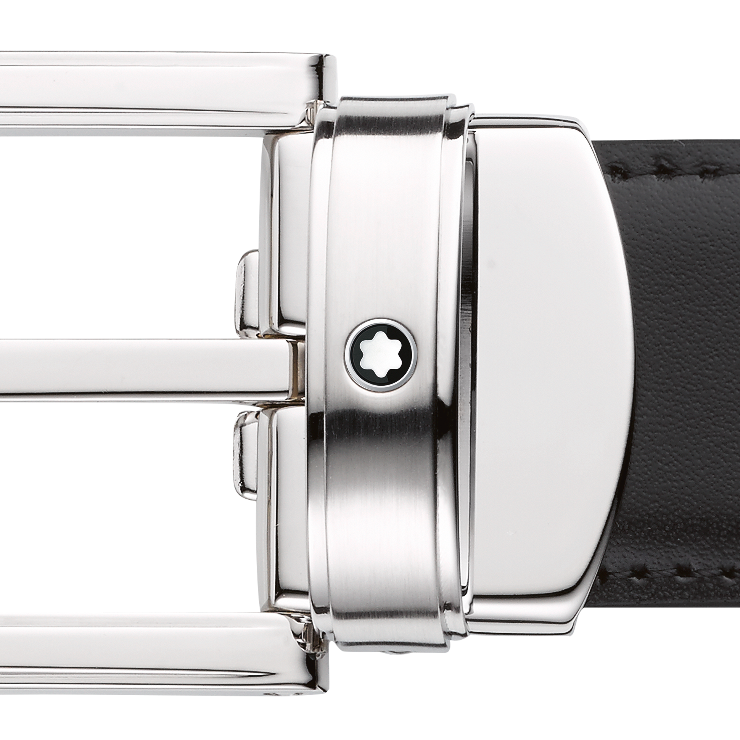 Black/brown 30 mm reversible leather belt, image 3