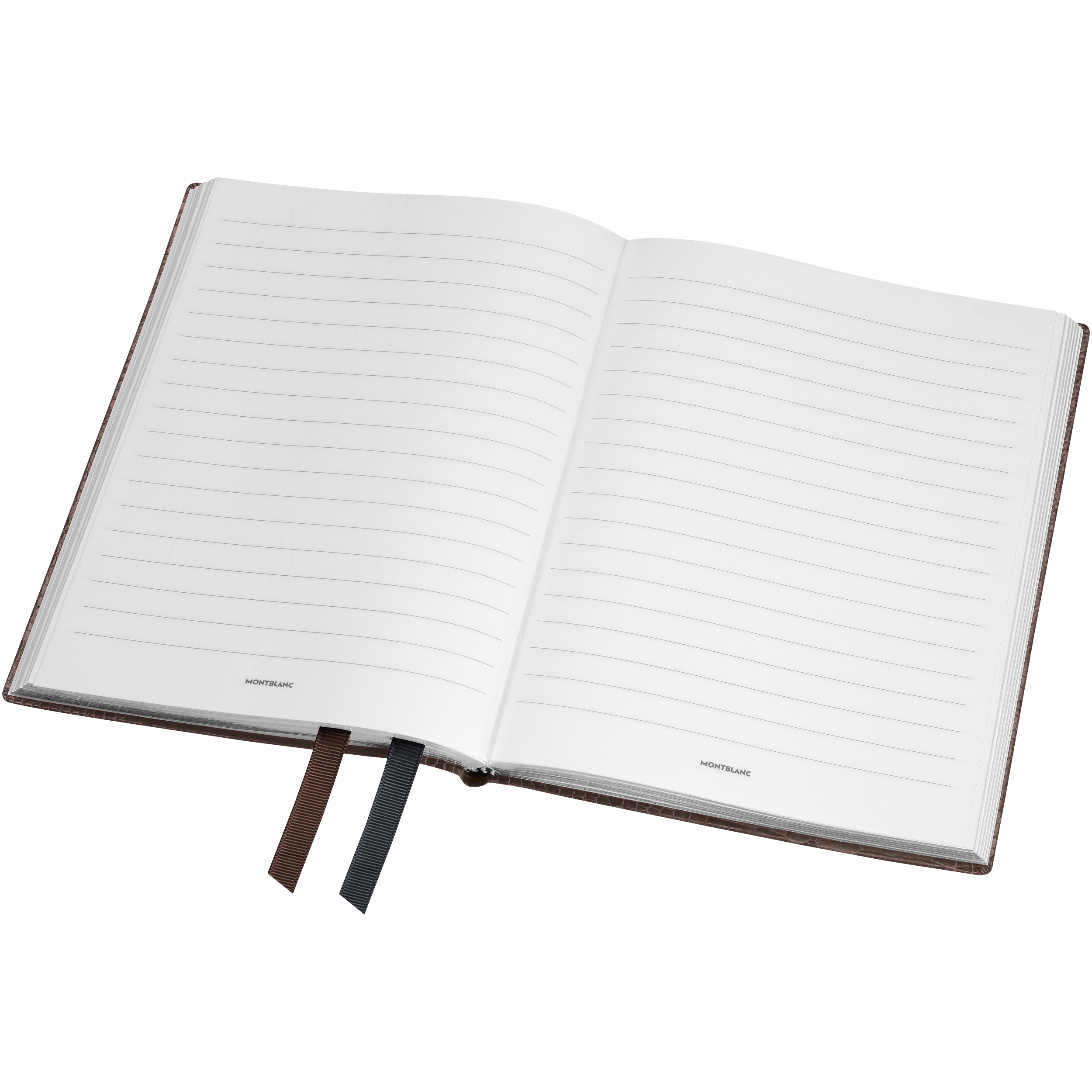 Montblanc Fine Stationery Notebook #146 Croco Print Dark Brown, image 4