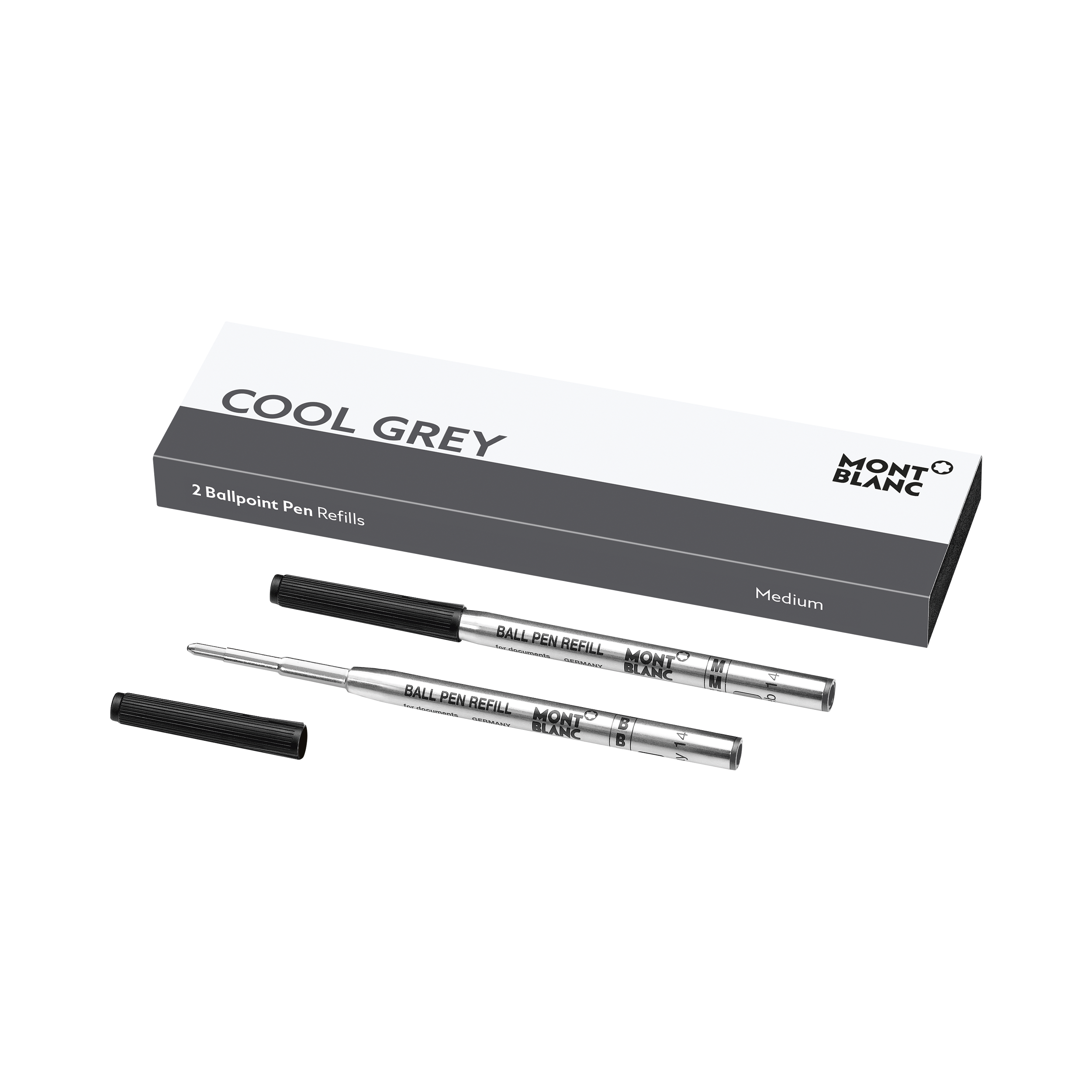 2 Ballpoint Refills, Cool Grey - Medium, image 1