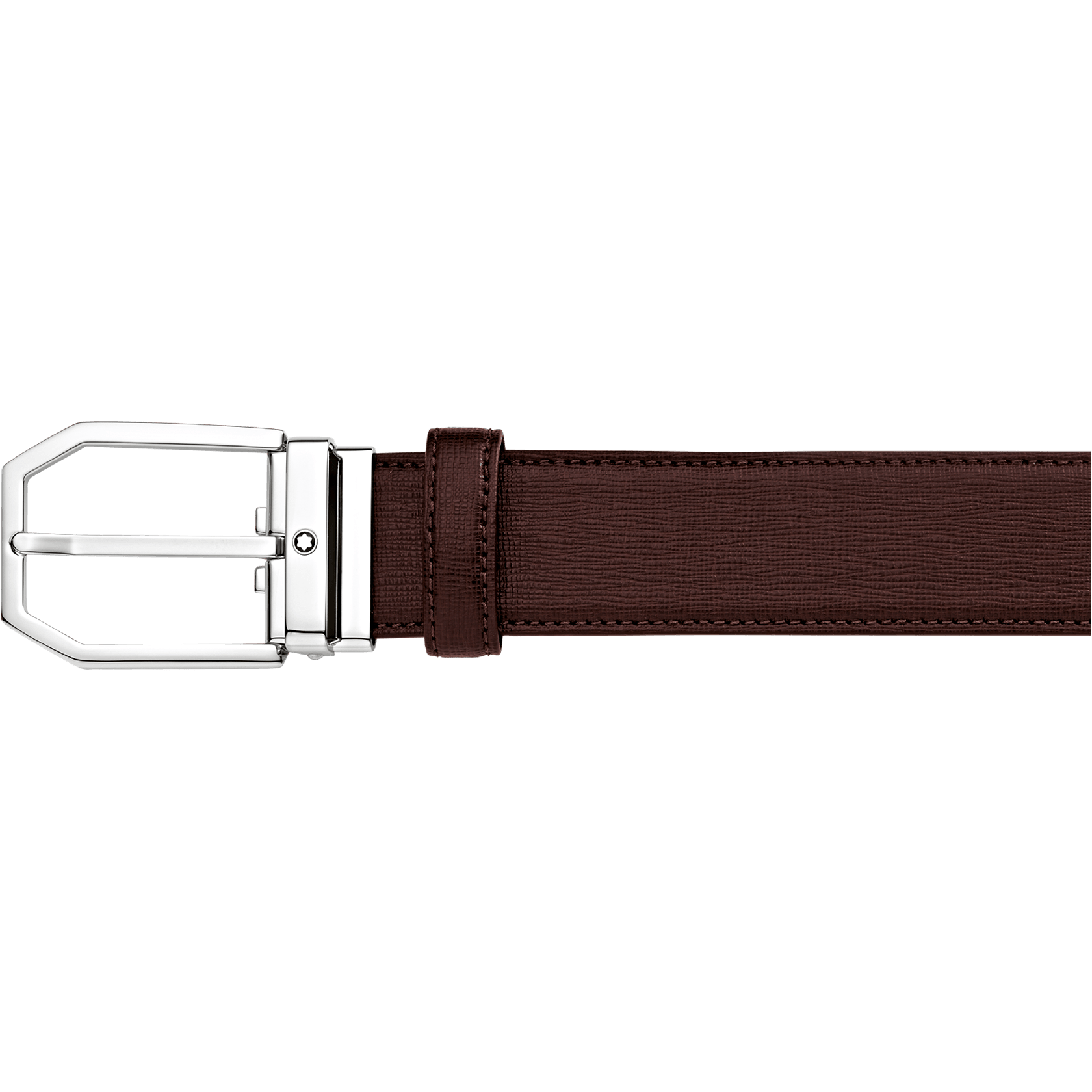 Rectangular Cut Shiny Palladium-Coated Pin Buckle, image 1