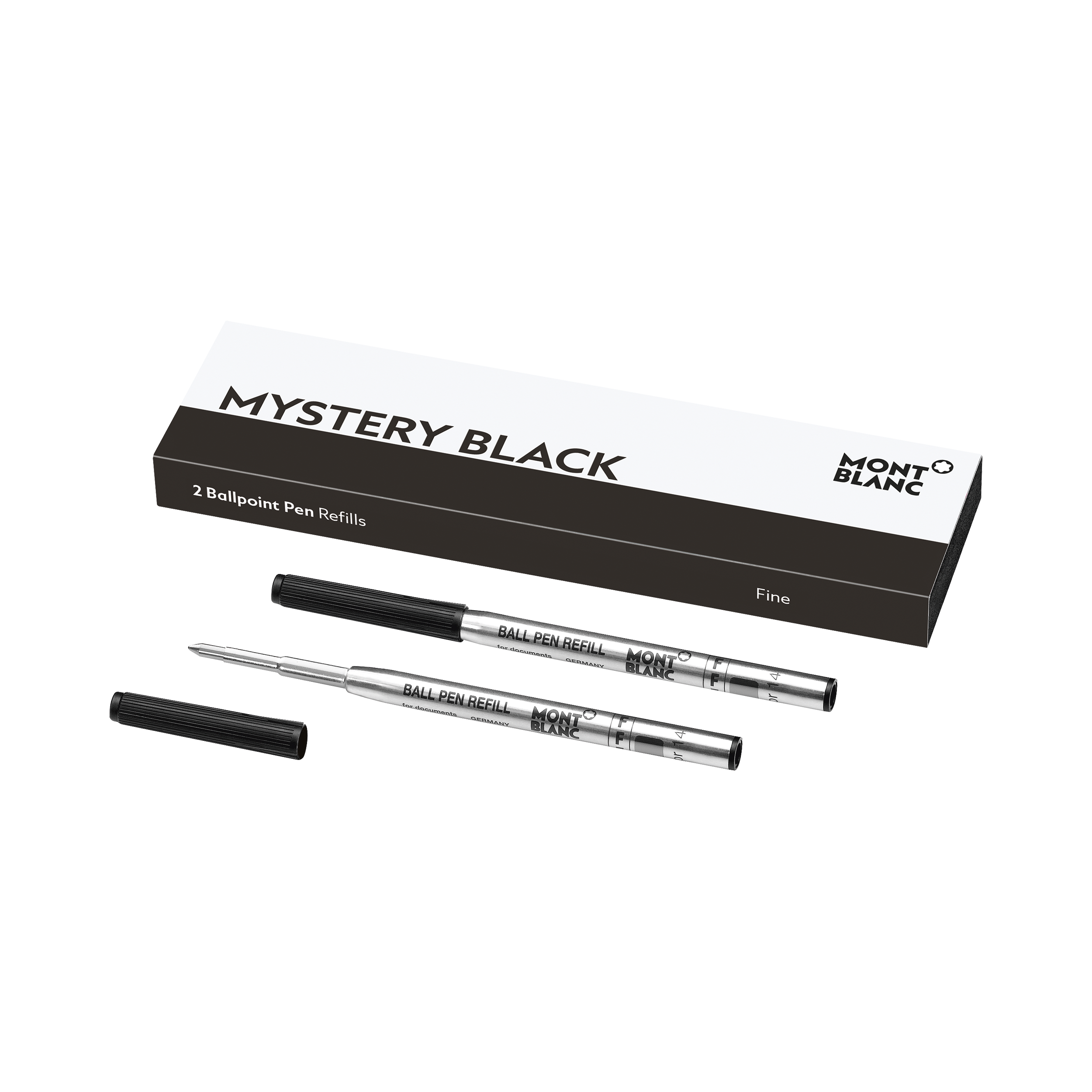 2 Ballpoint Refills, Mystery Black - Fine, image 1