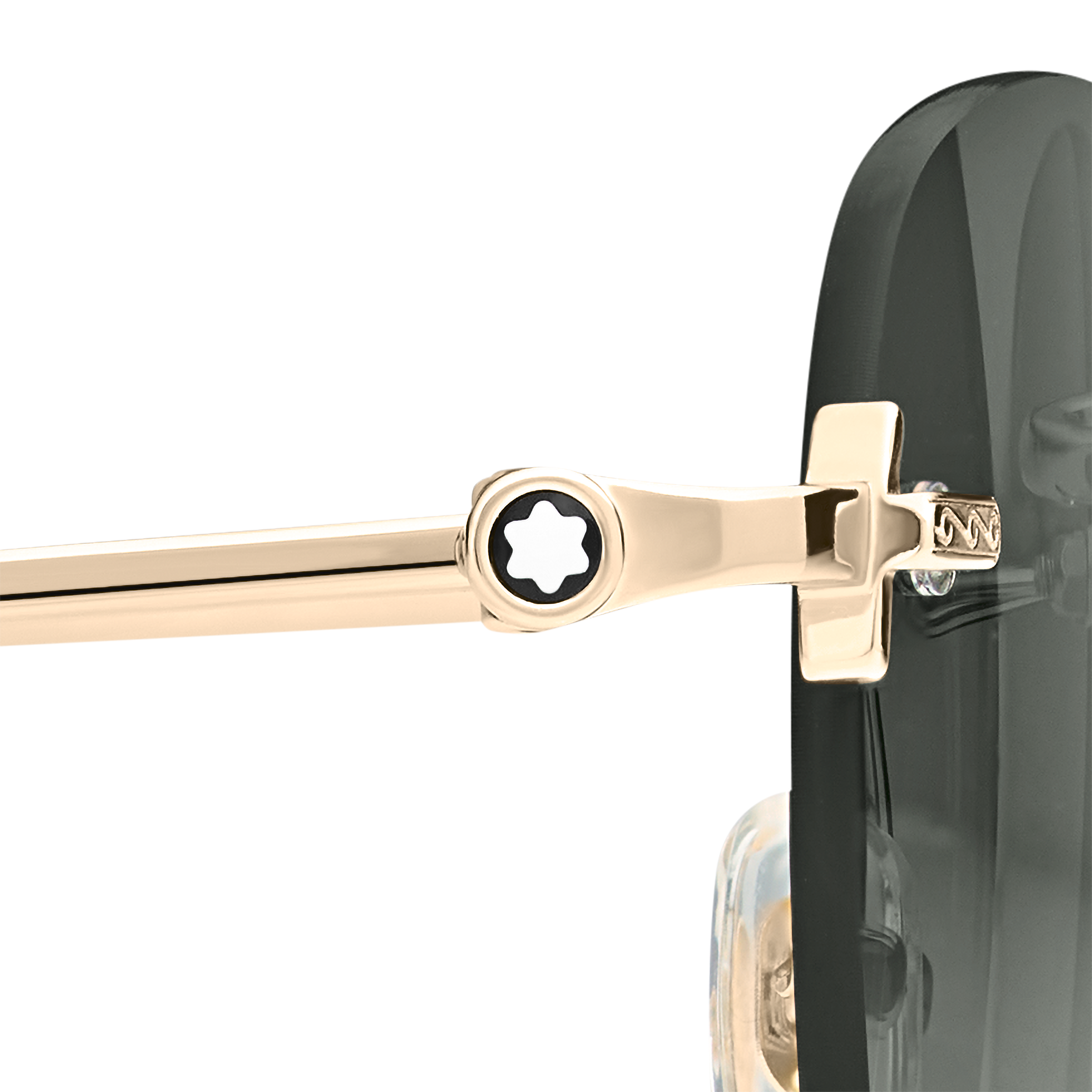 Round Sunglasses with Gold Colored Metal Frame, image 3