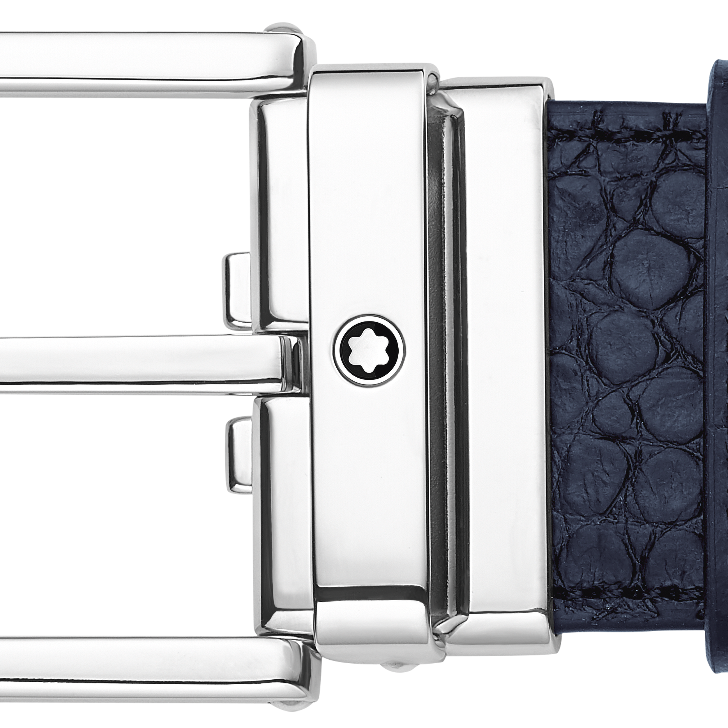 Blue 35 mm leather belt, image 3