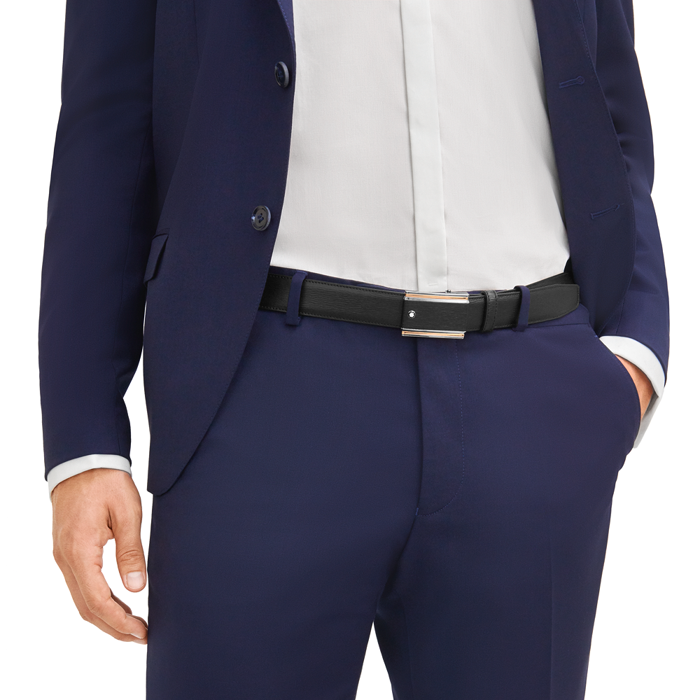 Black cut-to-size business belt, image 1