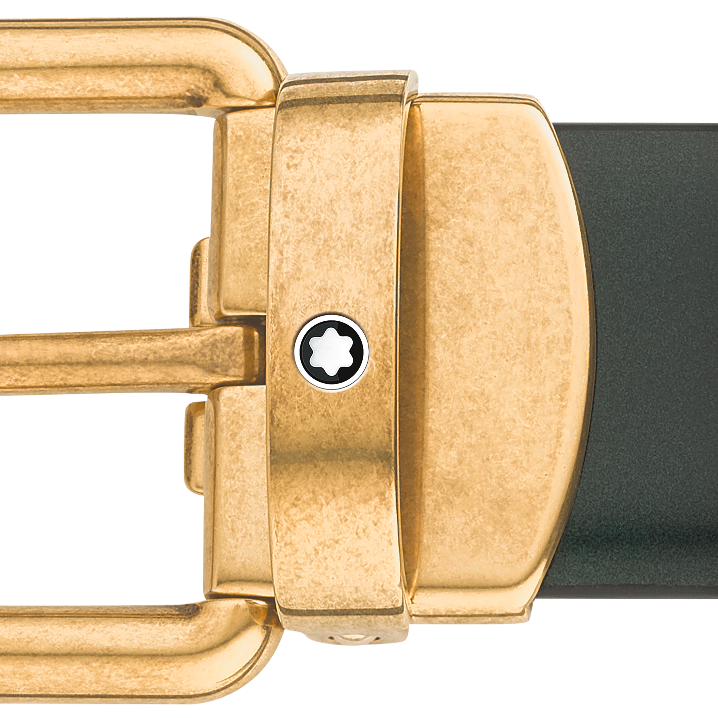 Brushed green 30 mm leather belt, image 3