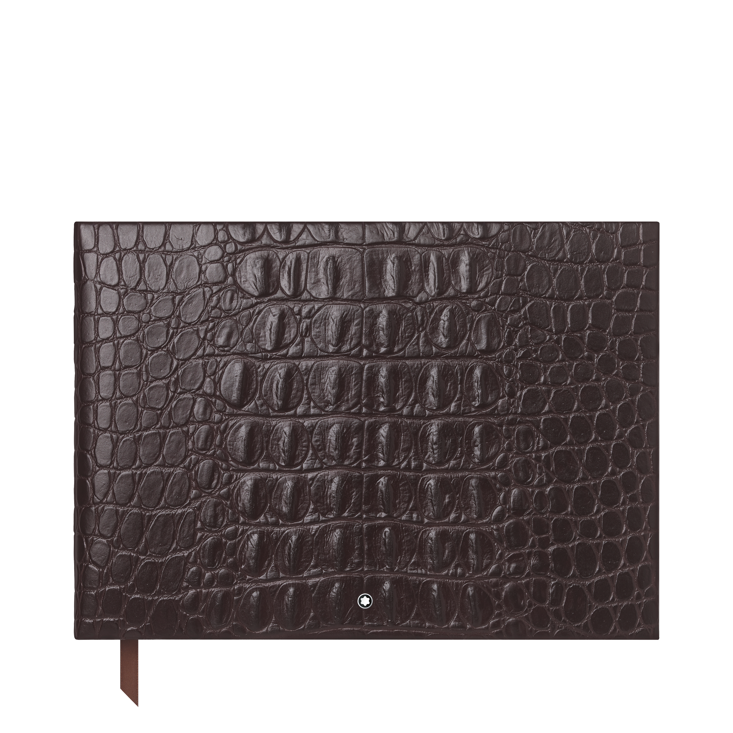 Guest Book Croco Print Brown, image 1