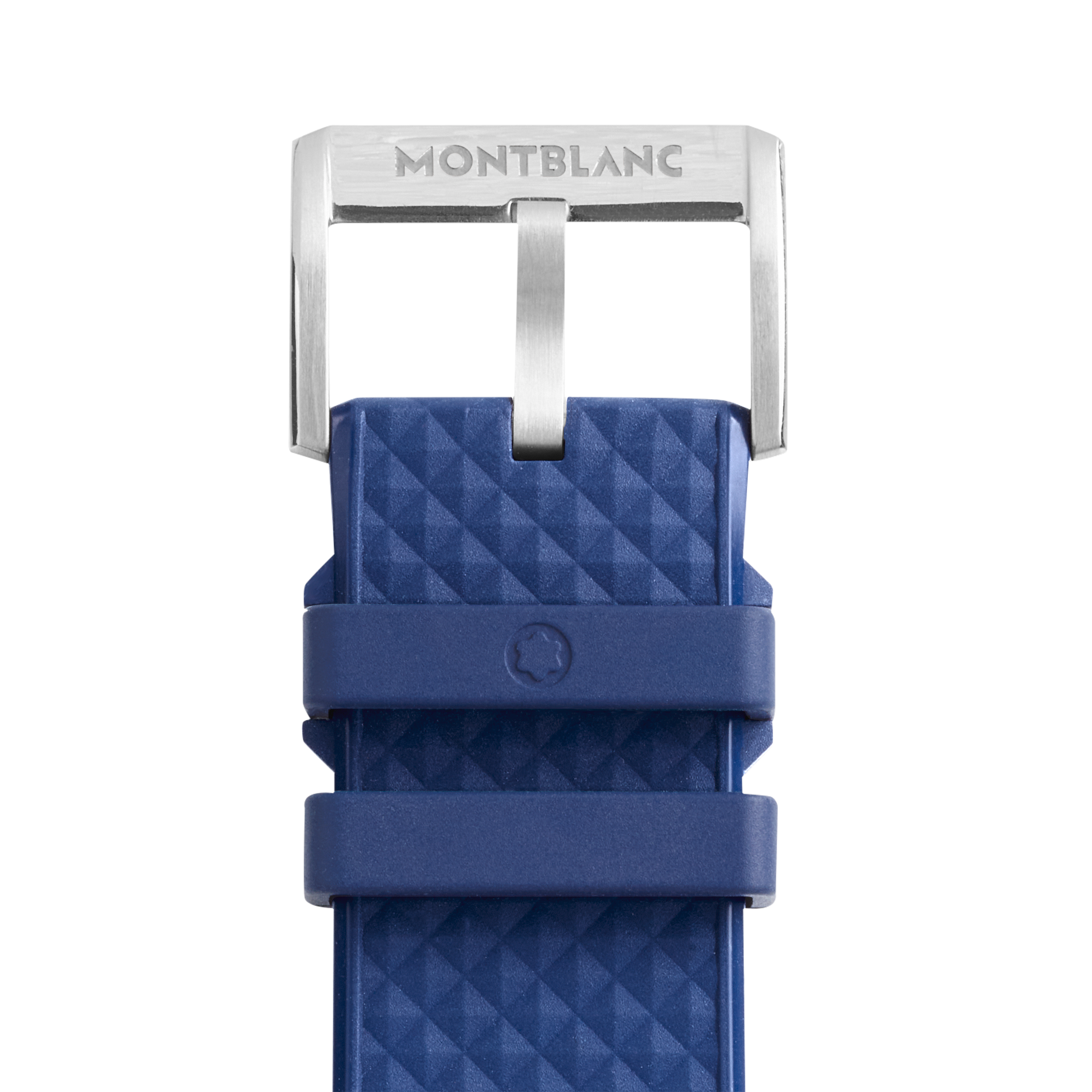 Blue rubber strap with gray pin buckle, image 2