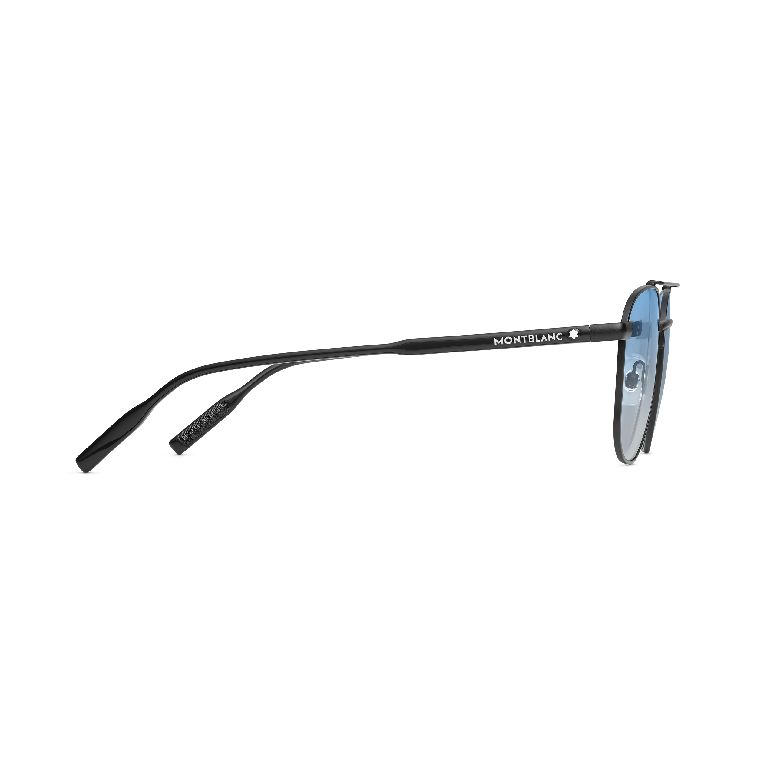 Blue Light Protection Round Sunglasses with Black-Colored Metal Frame, image 2