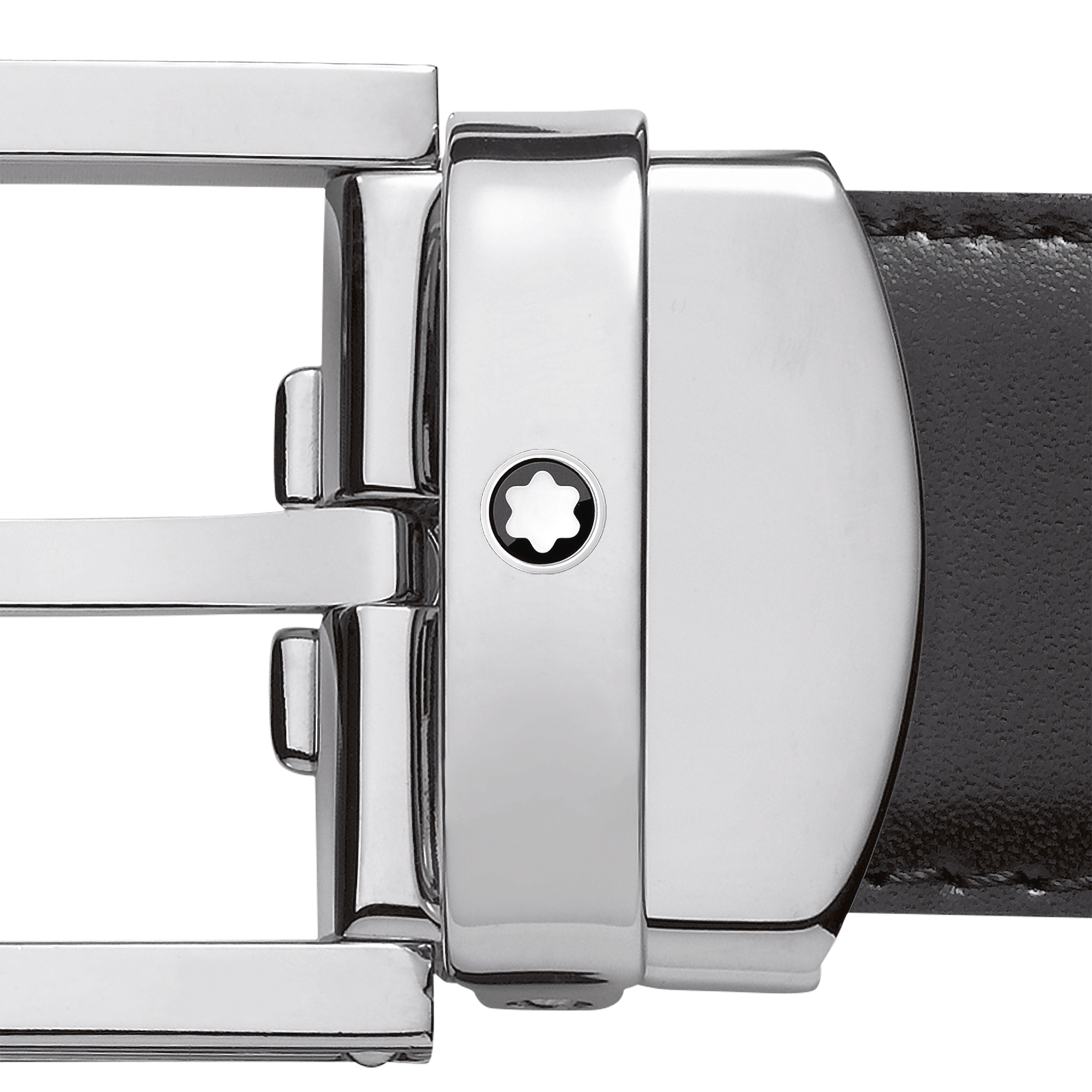 Black/brown 30 mm reversible leather belt, image 2