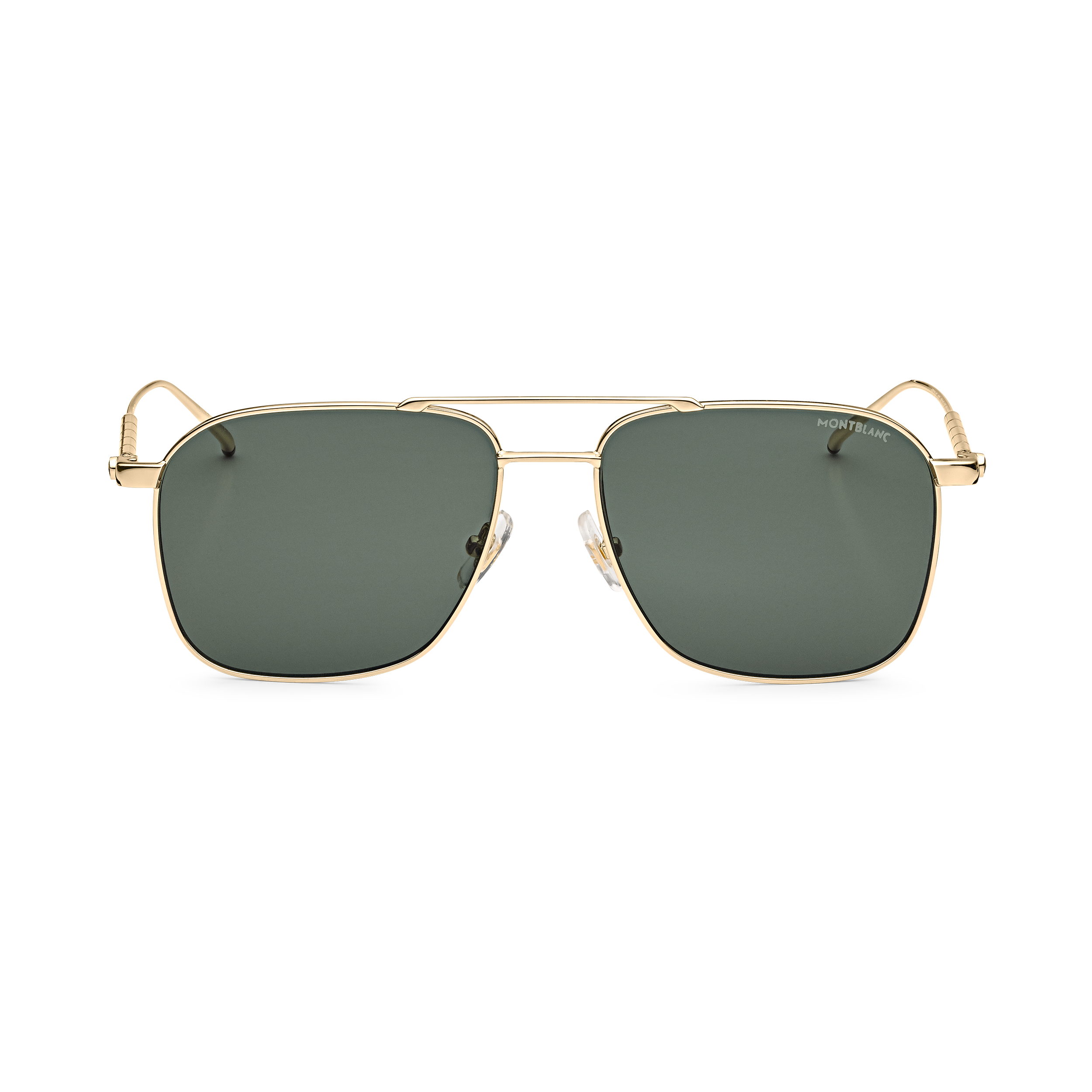 Rectangular Sunglasses with Gold-Colored Metal Frame, image 1