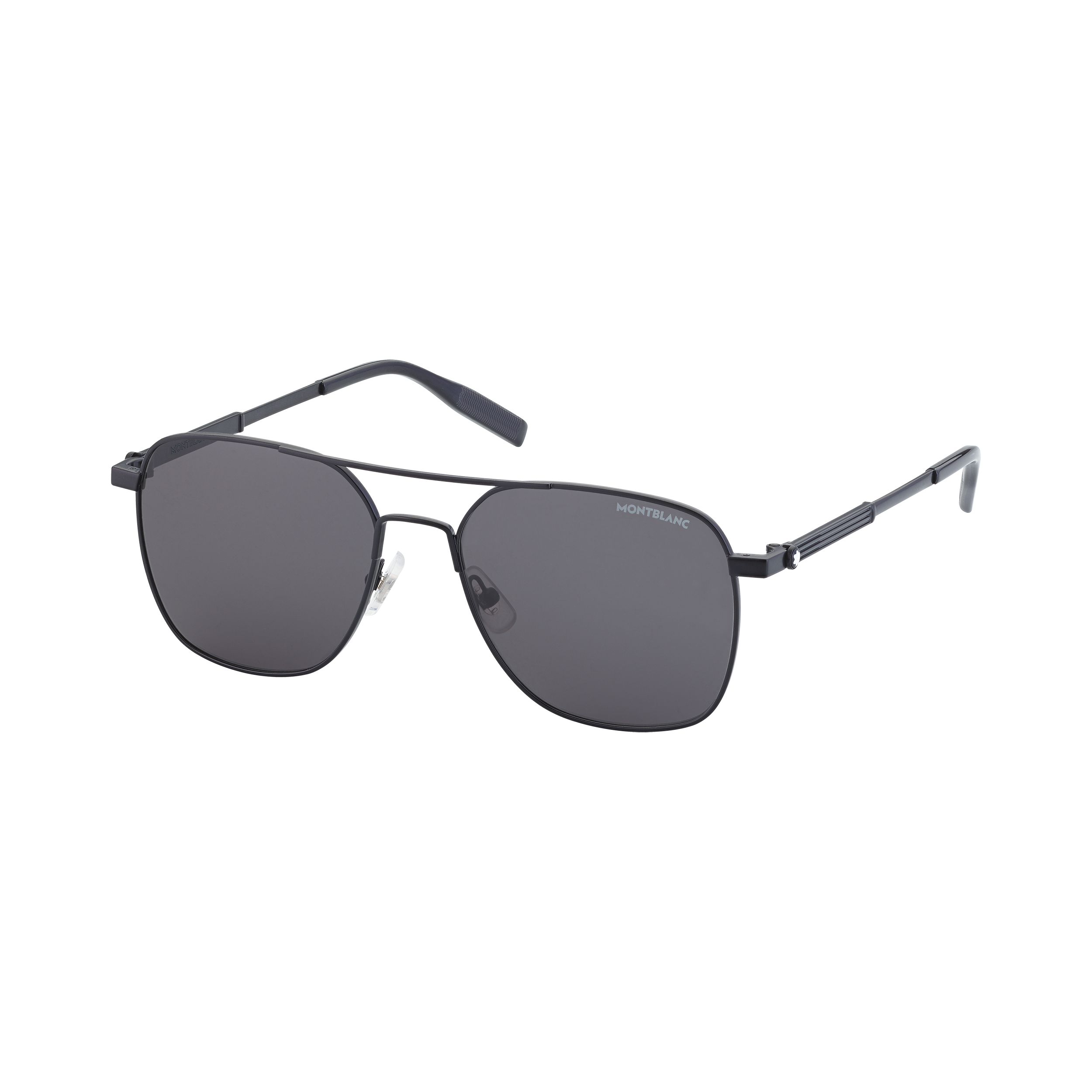 Rectangular Black Metal Frame Sunglasses, image 1