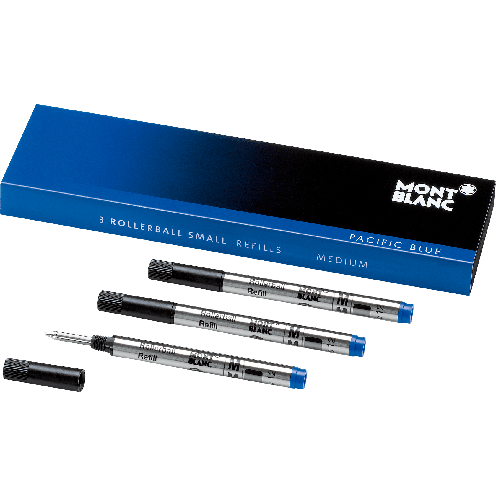 1 صورة ،3 Rollerball Small Refills (M) Pacific Blue