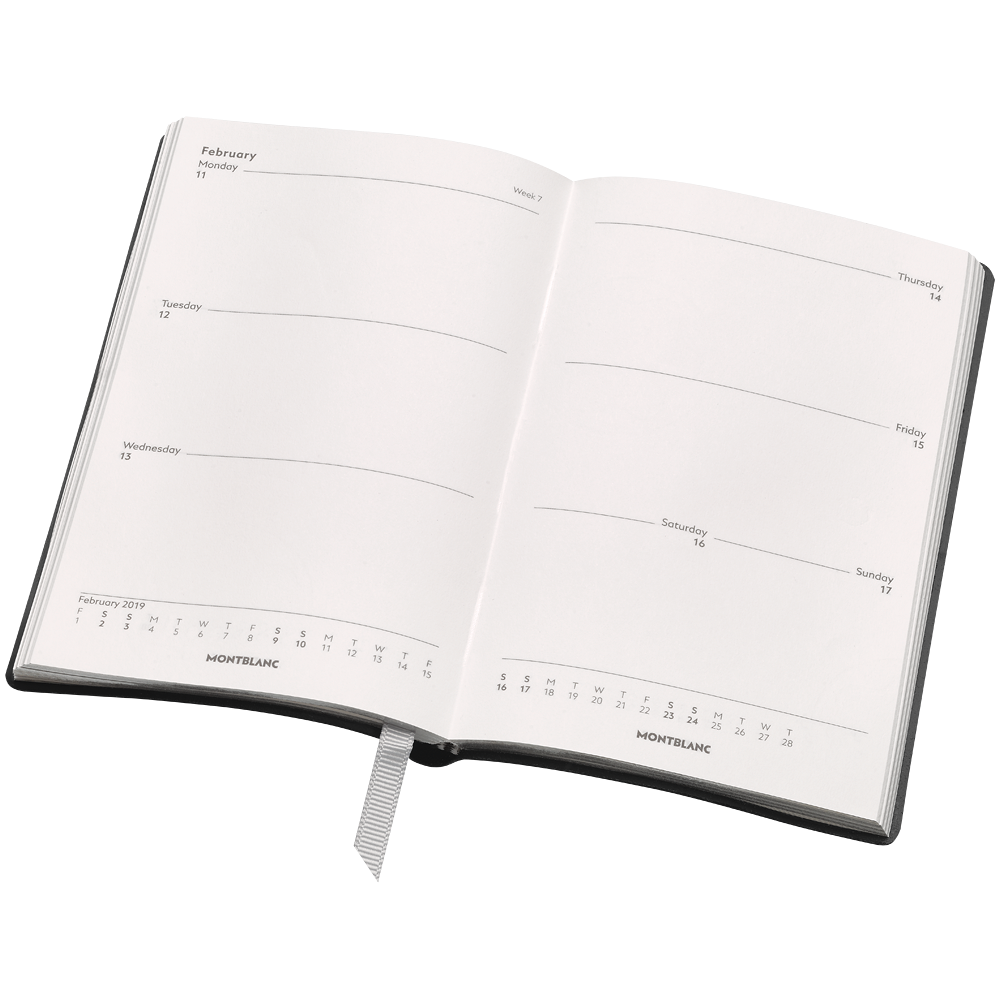 2 صورة ،Montblanc Fine Stationery #147 18-Month Weekly Diaries 18-19, Black