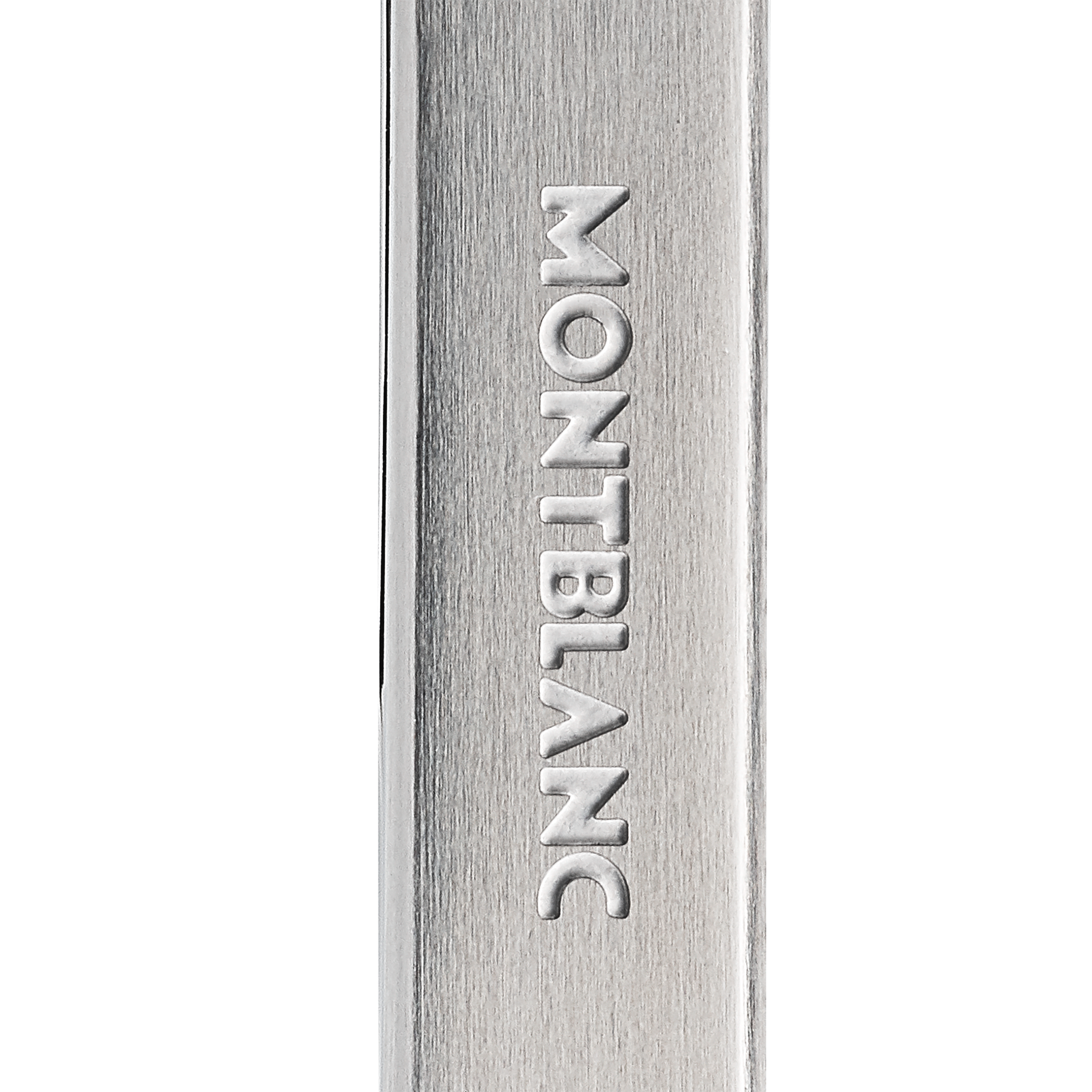 Tie Bar in Stainless Steel with Blue Patterned Inlay, image 2