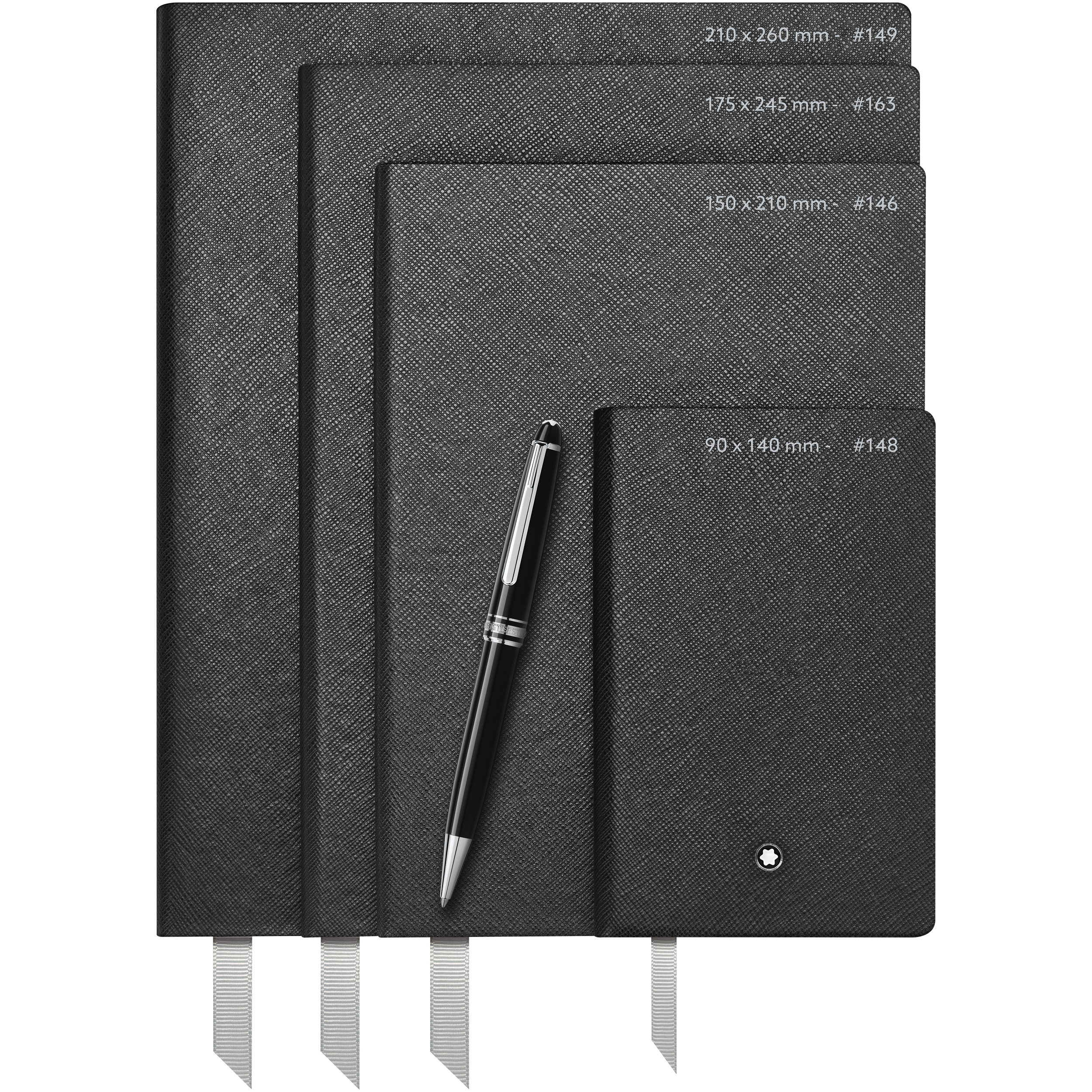 2 Montblanc Fine Stationery Notebooks #149 Slim, black, lined for Augmented Paper +, image 2