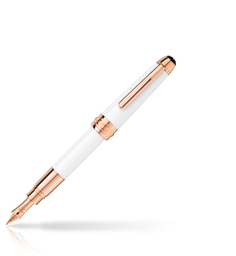 Meisterstück White Solitaire Rose Gold-Coated Hommage à W.A. Mozart Fountain Pen, image 5