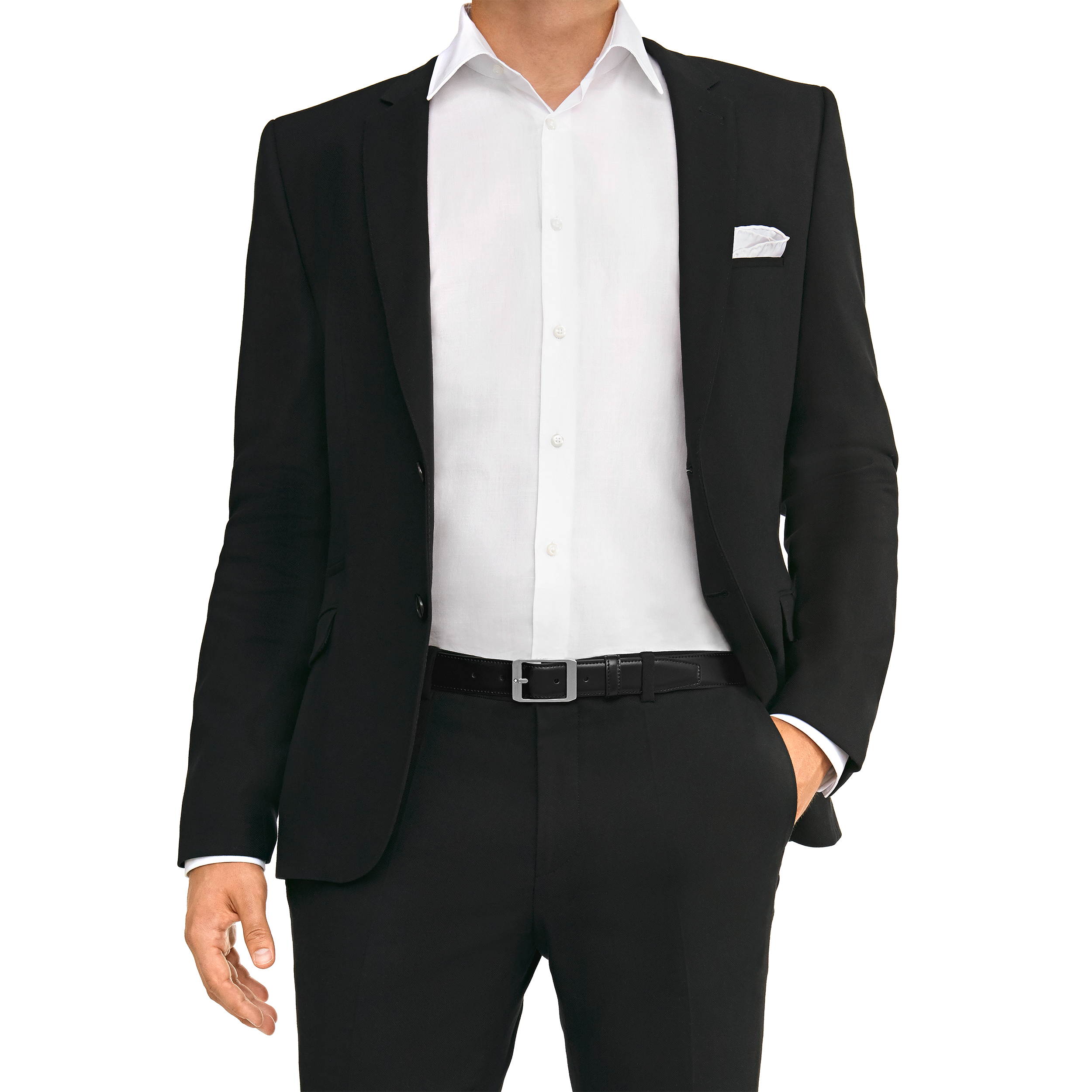 Black/brown reversible business belt, image 4