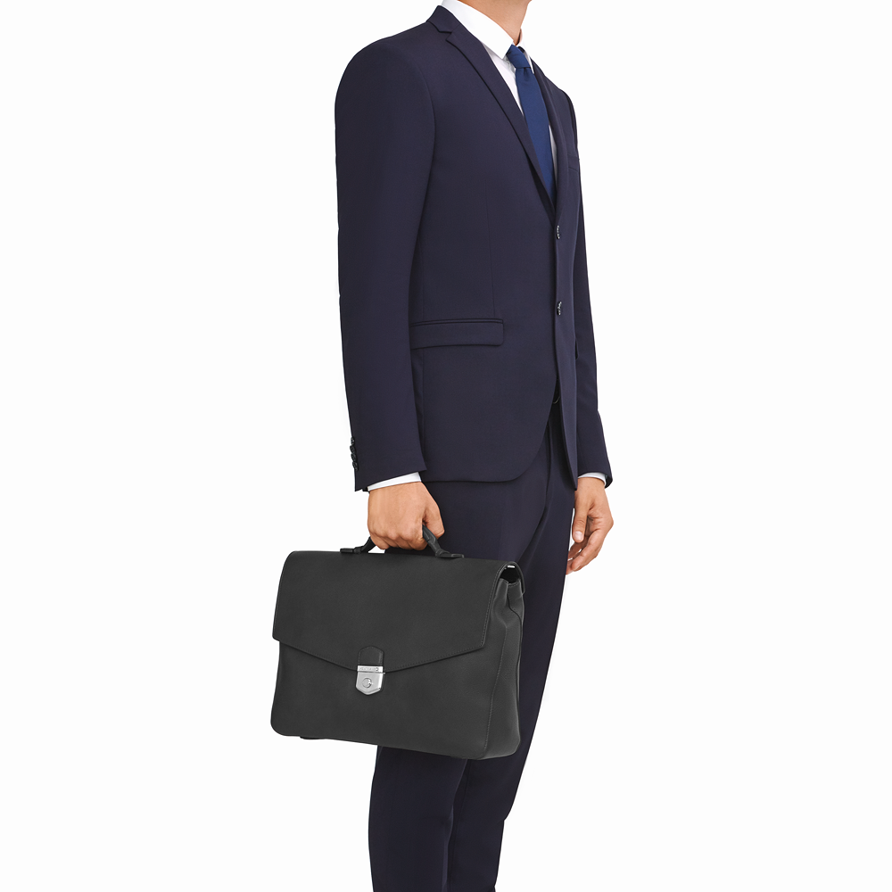 3 صورة ،Meisterstück Sfumato Single Gusset Briefcase