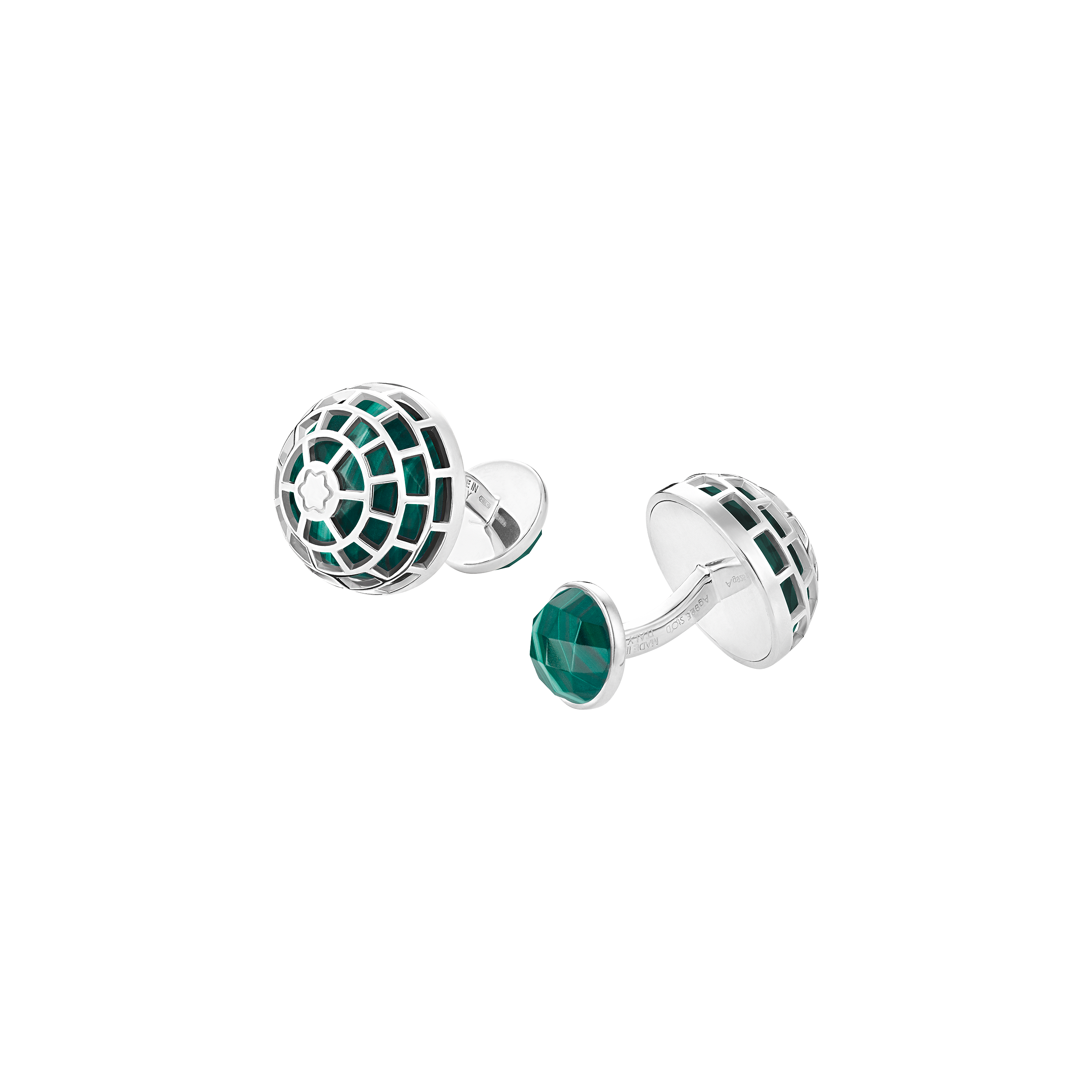 Montblanc Meisterstück Cufflinks with Malachite stone, image 2