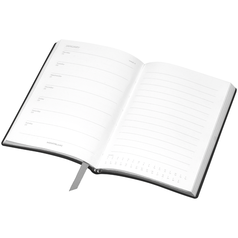Montblanc Fine Stationery Diary #147 Black, weekly calendar, image 2