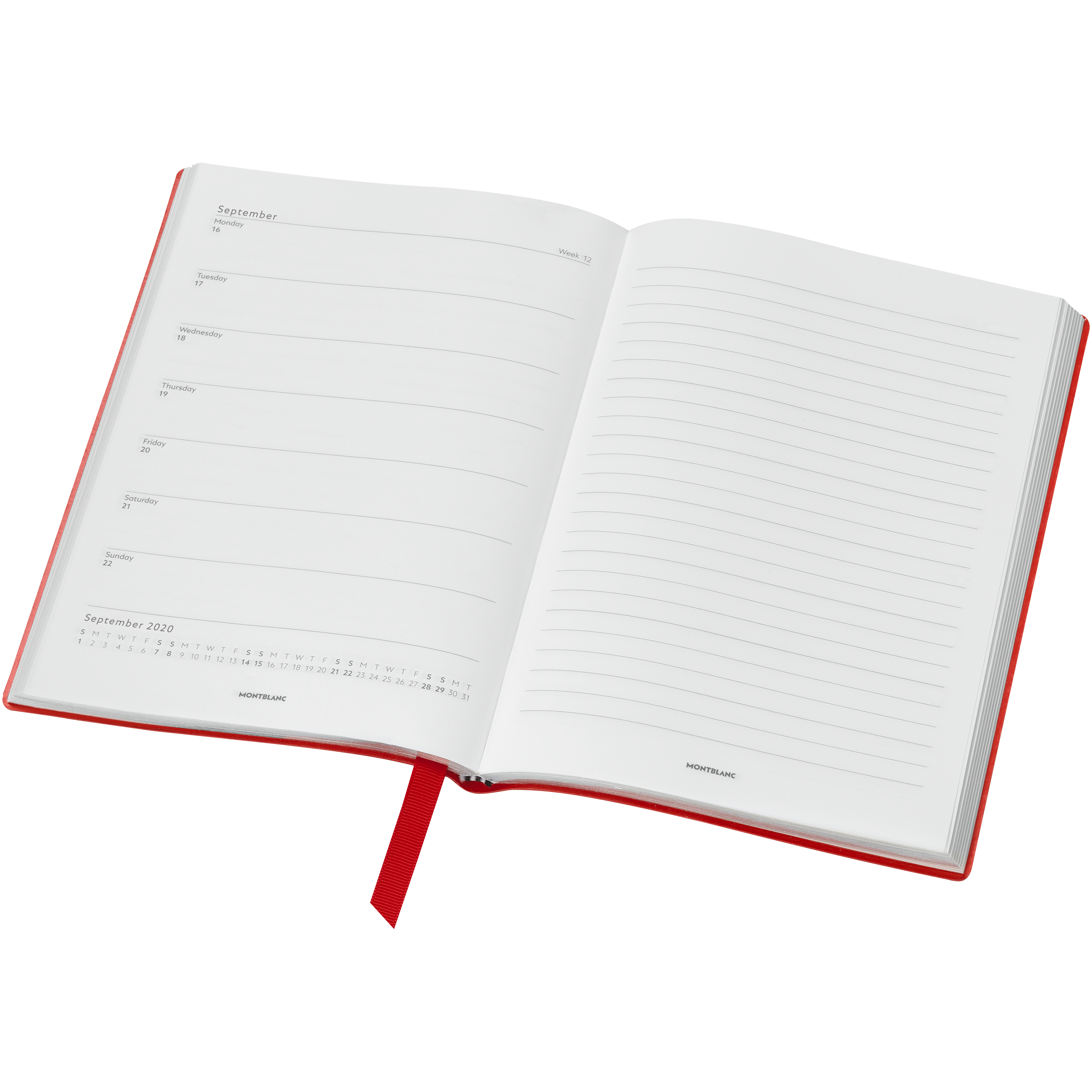 #146 18-Month Weekly Diaries 20-21, Red, image 2