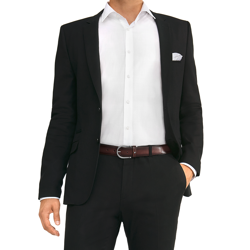 Dark burgundy cut-to-size business belt, image 3