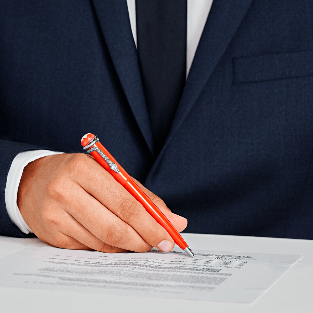 Montblanc Heritage Collection Rouge et Noir Special Edition Coral Ballpoint Pen, image 4
