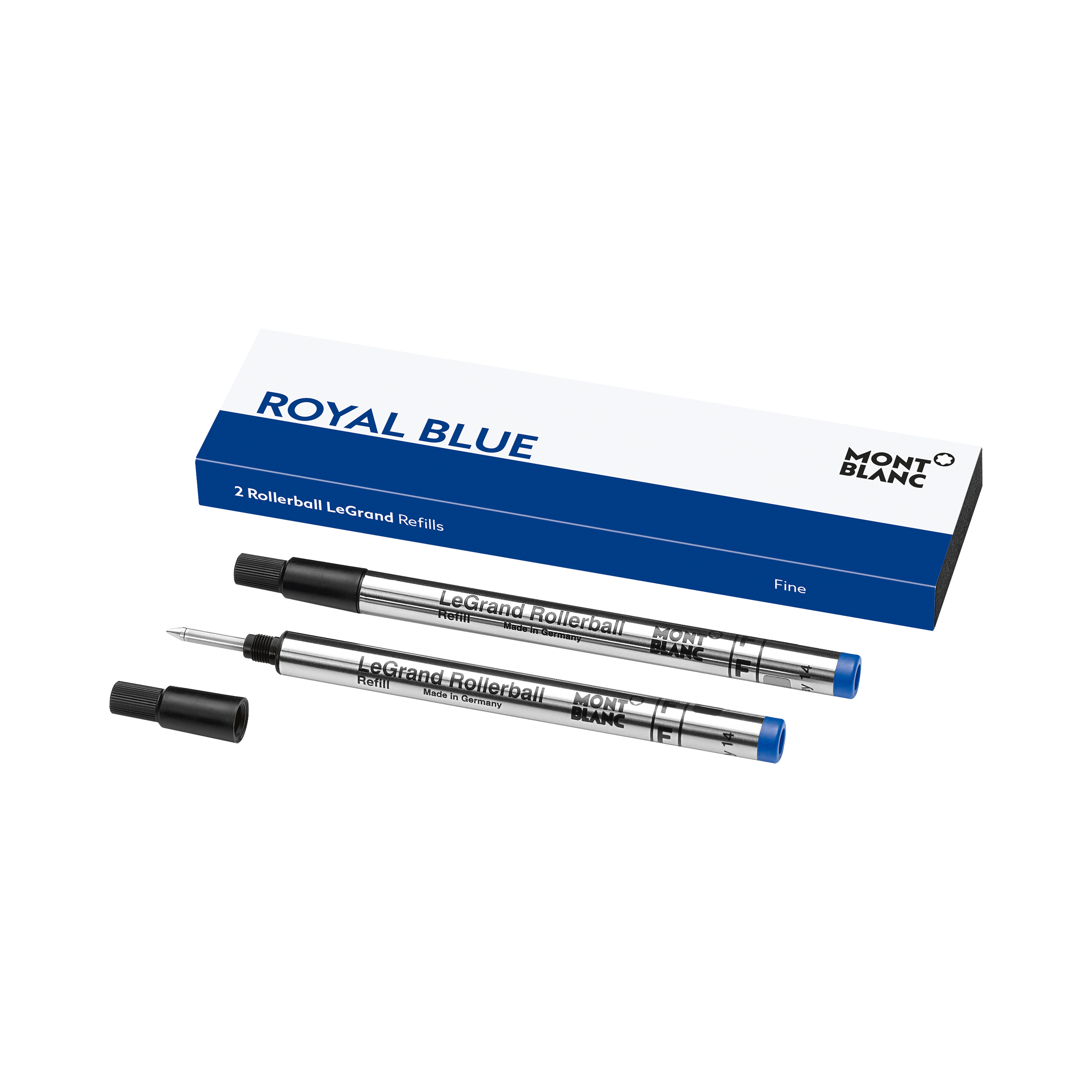 2 Rollerball LeGrand Refills, Royal Blue - Fine, image 1