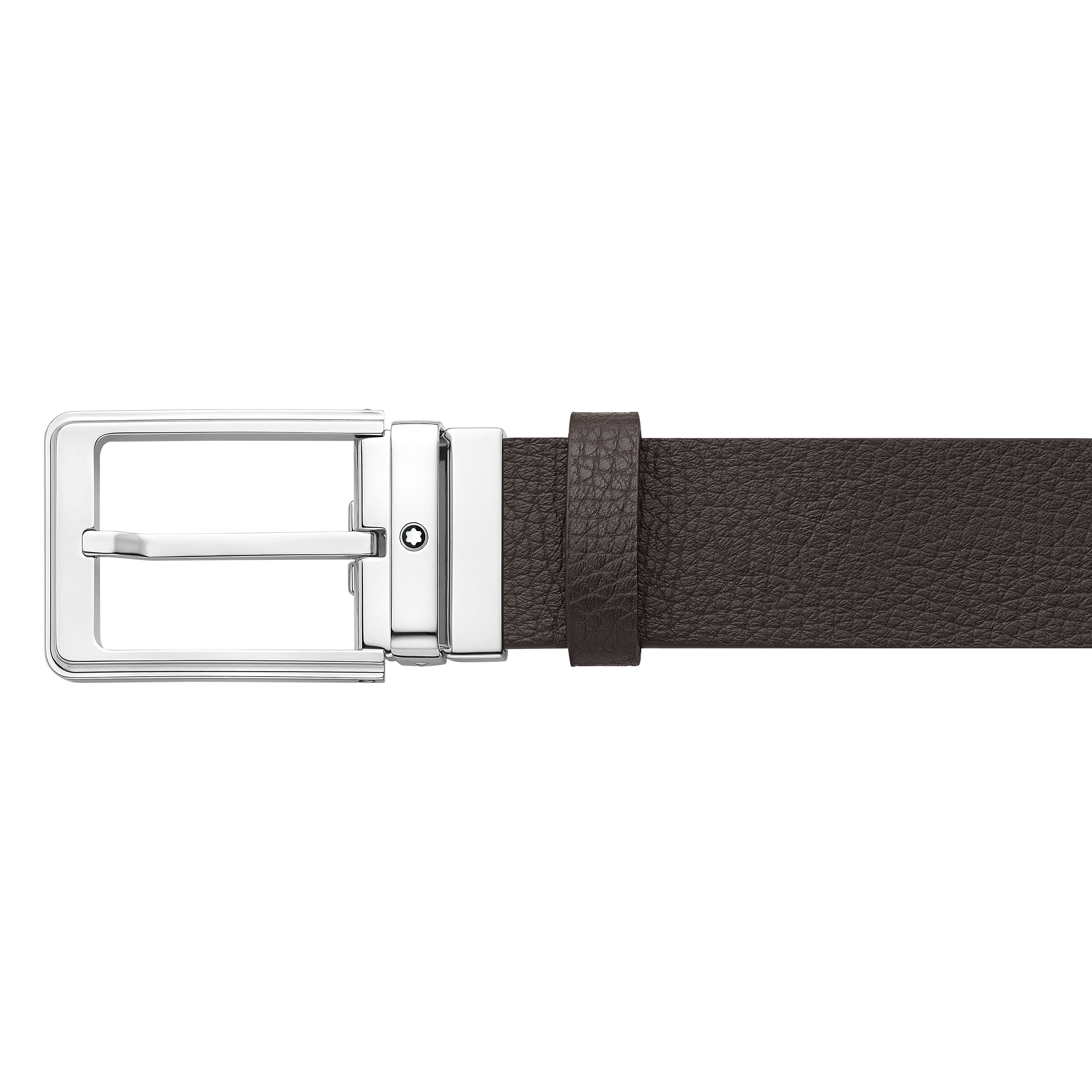 Black/brown 35 mm reversible leather belt, image 1