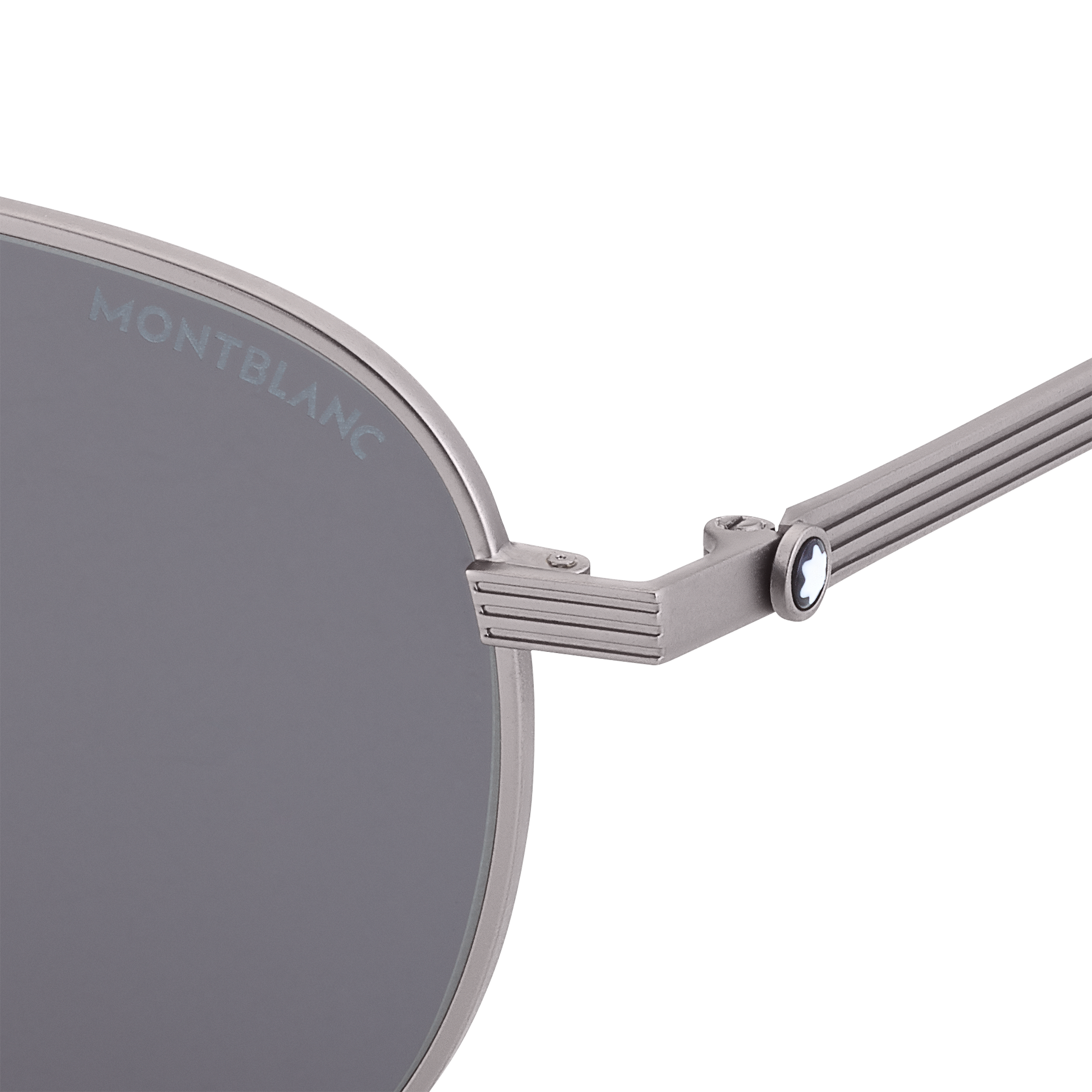 Foldable Square Ruthenium Metal Frame Sunglasses, image 2