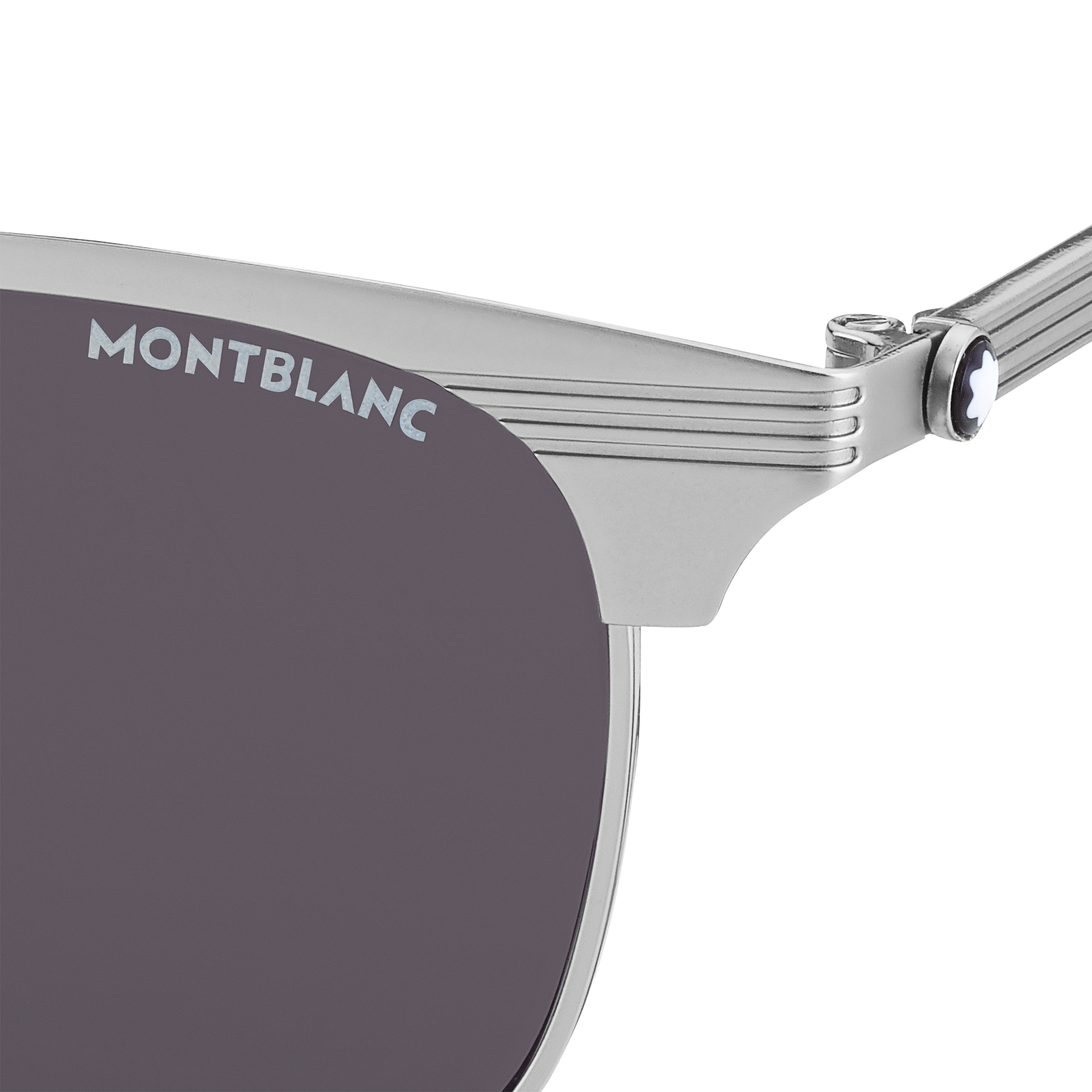 Rectangular Ruthenium Metal Frame Sunglasses, image 2