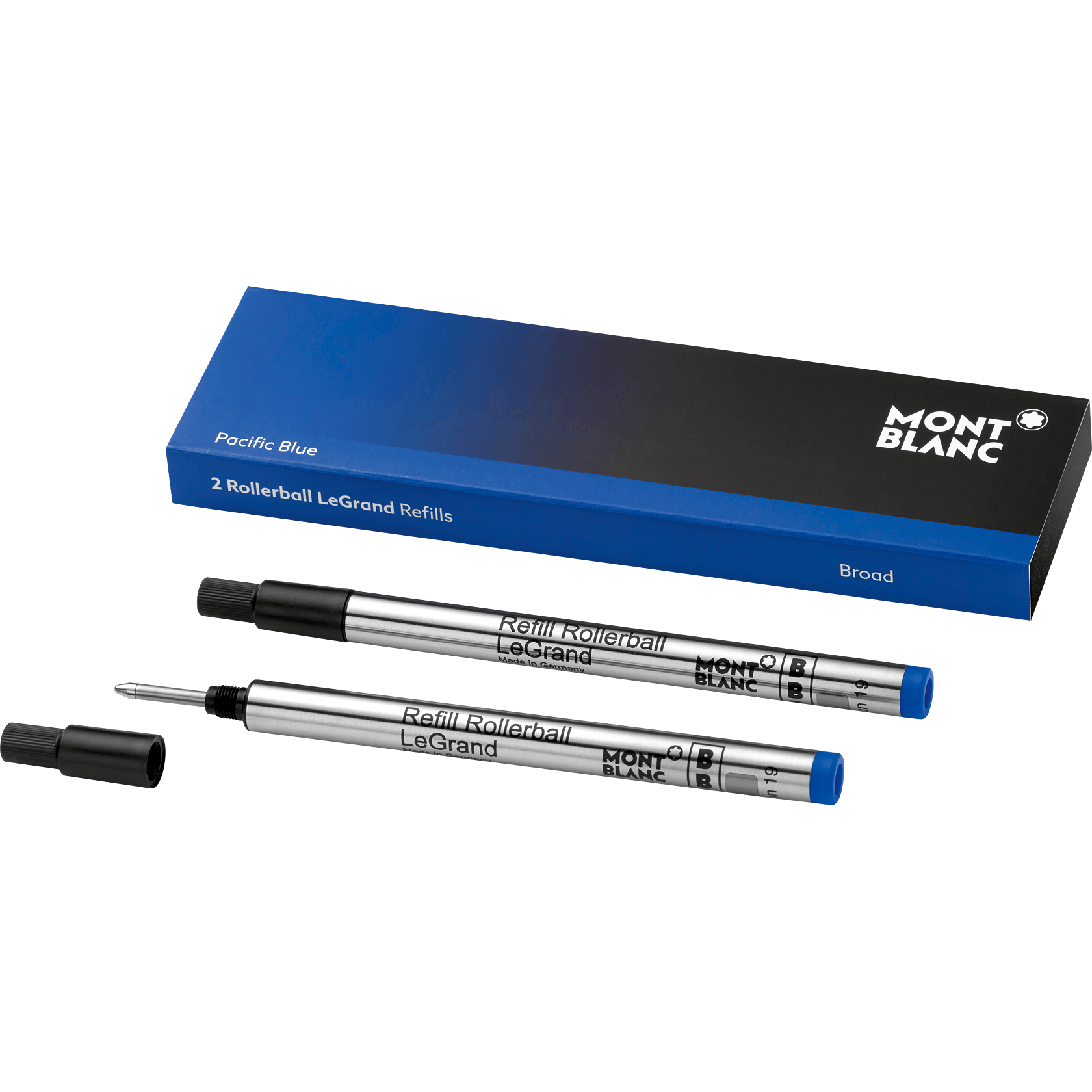 2 Rollerball LeGrand Refills (B) Pacific Blue, image 1