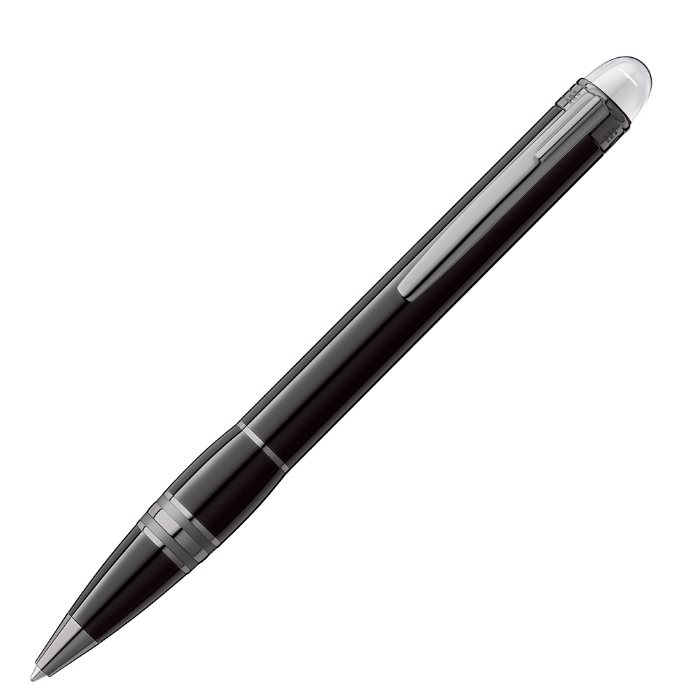 Montblanc Set with StarWalker Midnight Black Ballpoint Pen and Notebook #145 black, lined, image 1