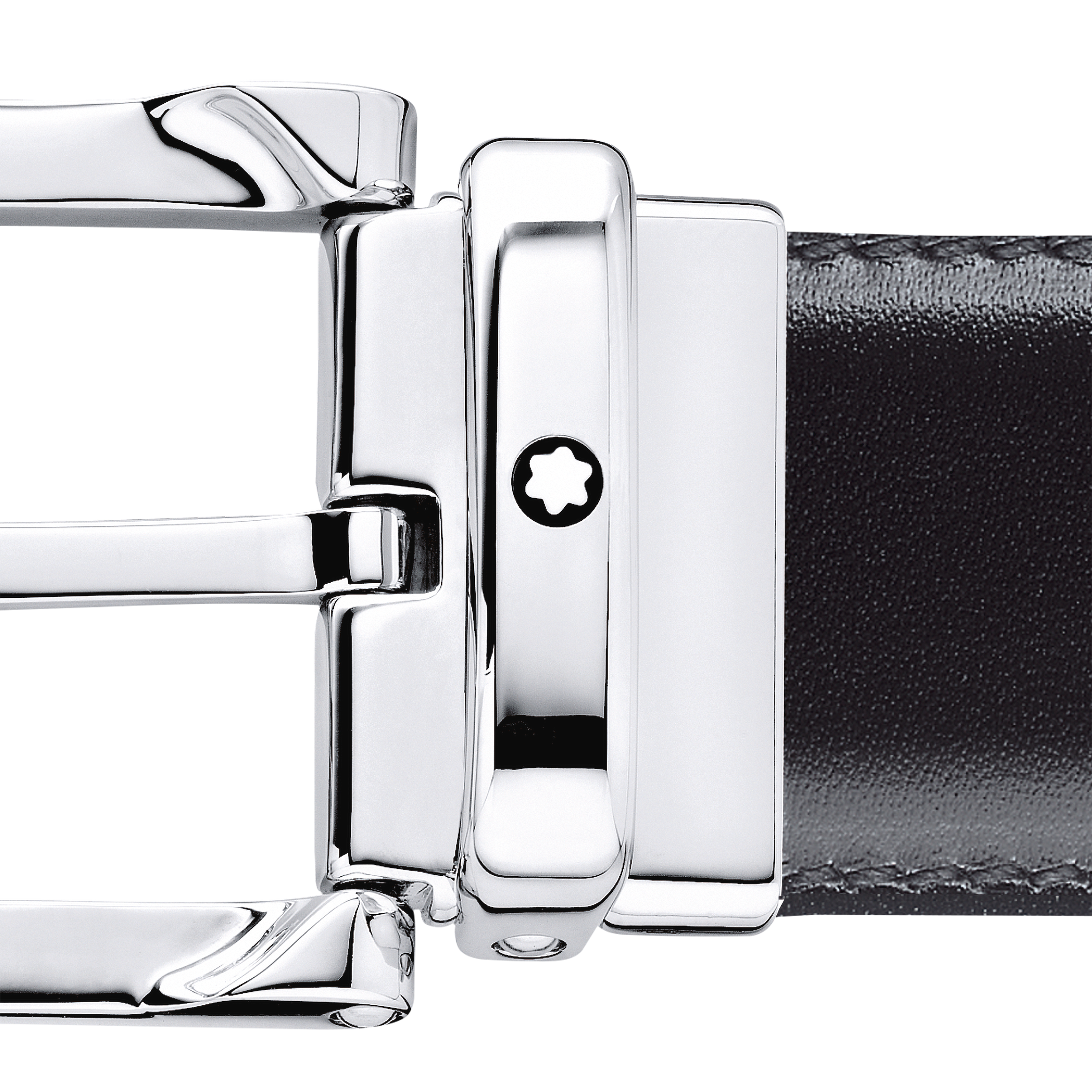Black/brown 30 mm reversible leather belt, image 3