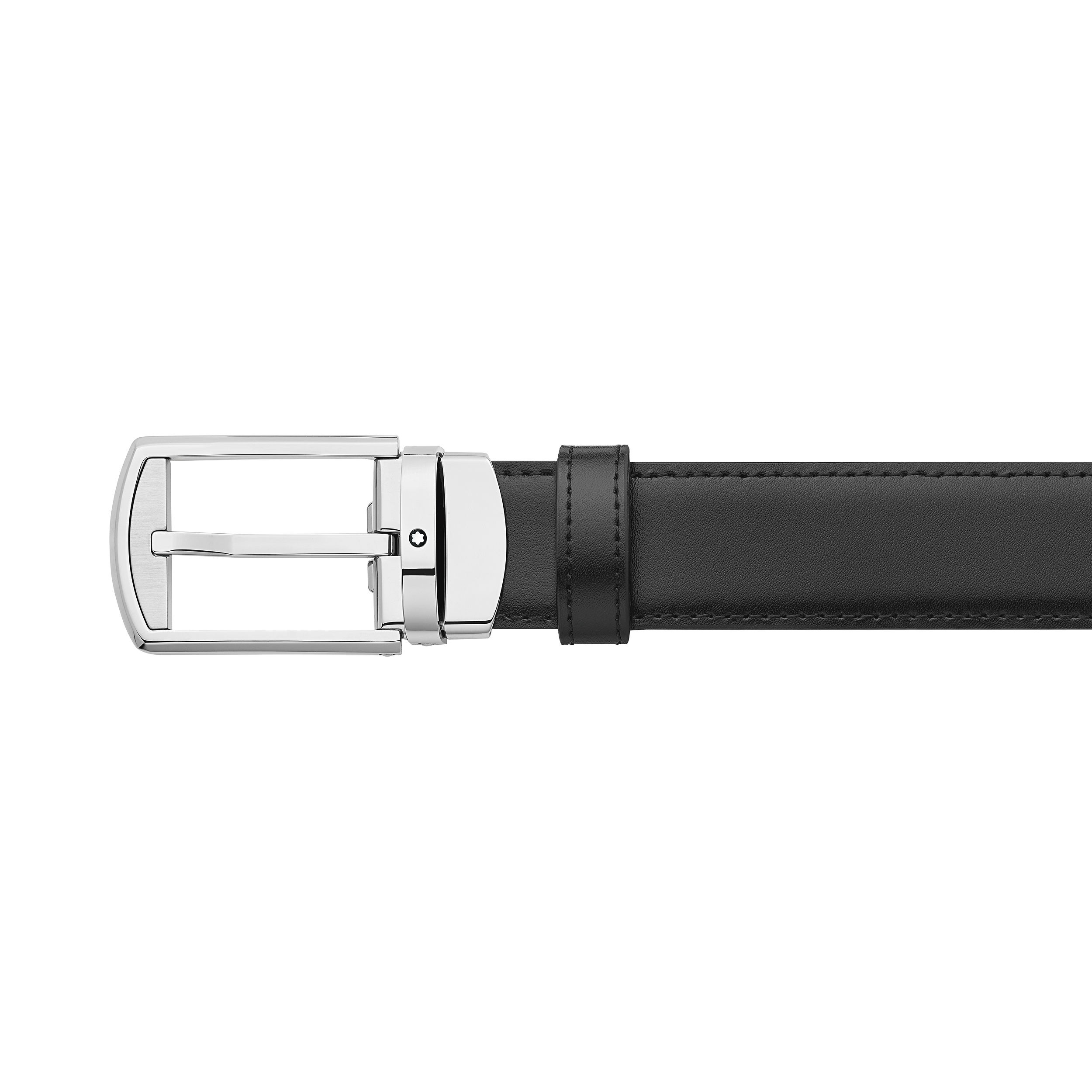 Black/brown 30 mm reversible leather belt, image 3
