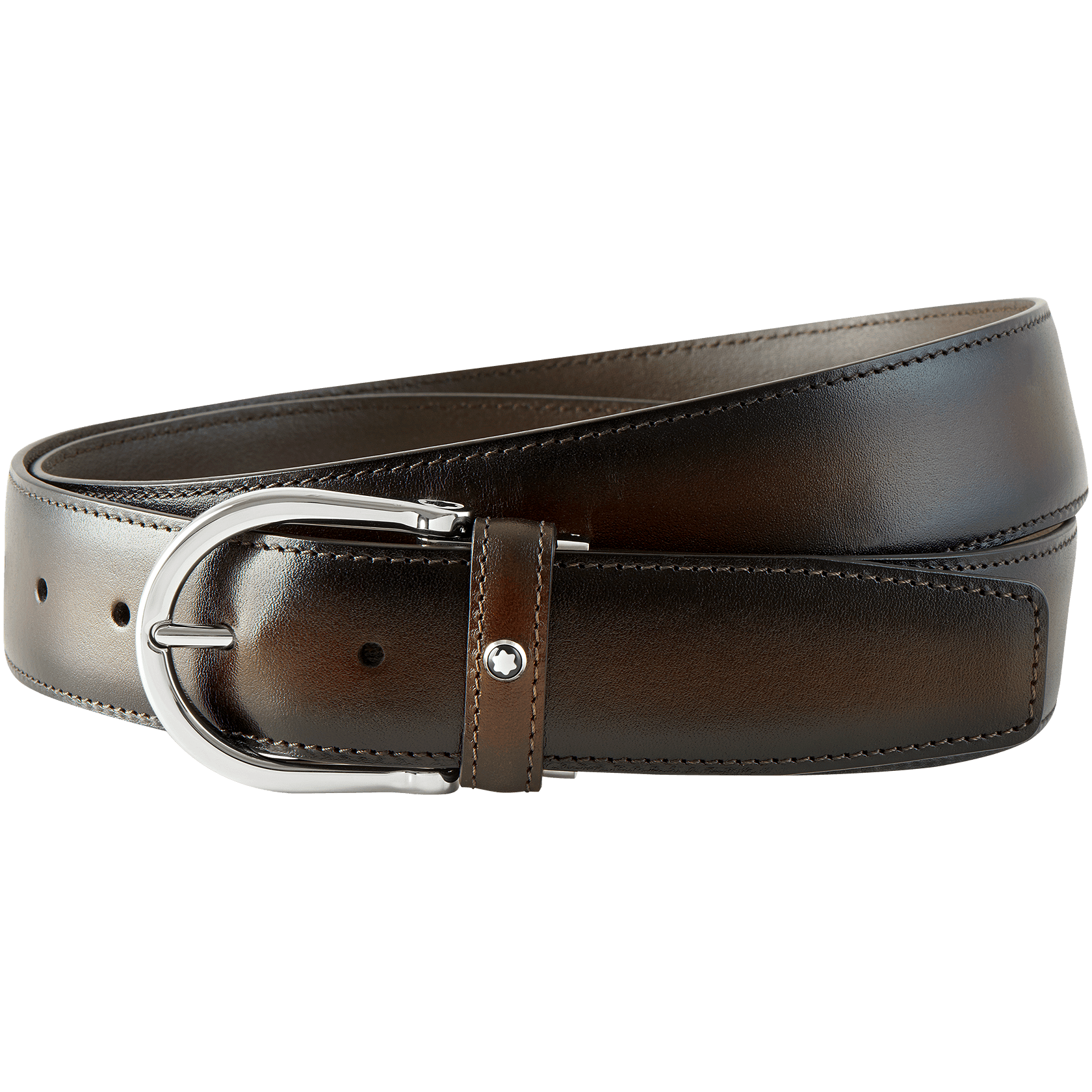 Dark brown cut-to-size business belt, image 3