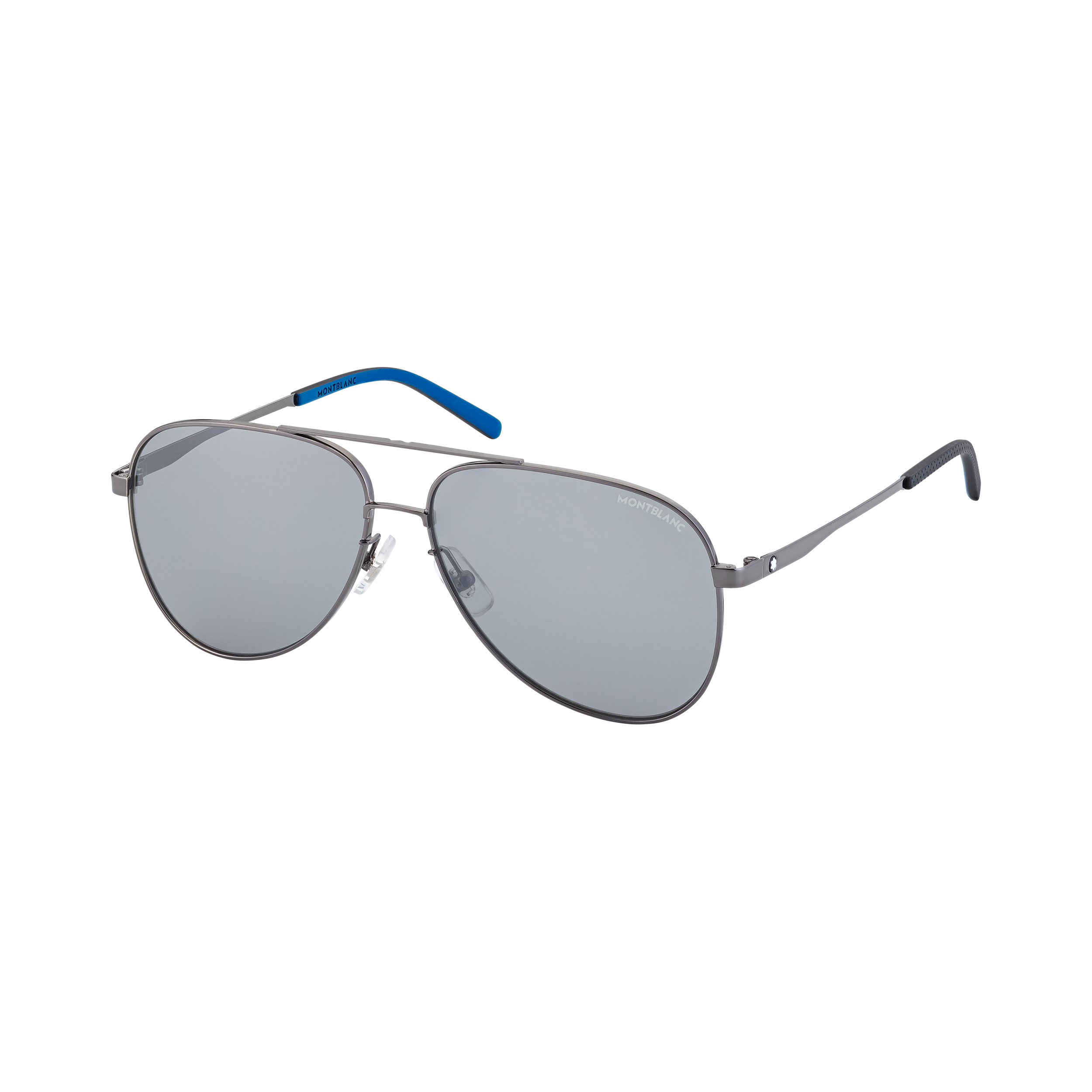 Square Ruthenium Metal Frame Sunglasses, image 1