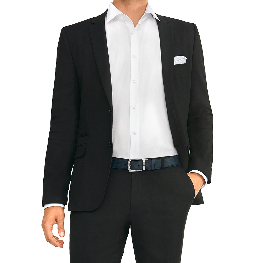 Blue cut-to-size business belt, image 1